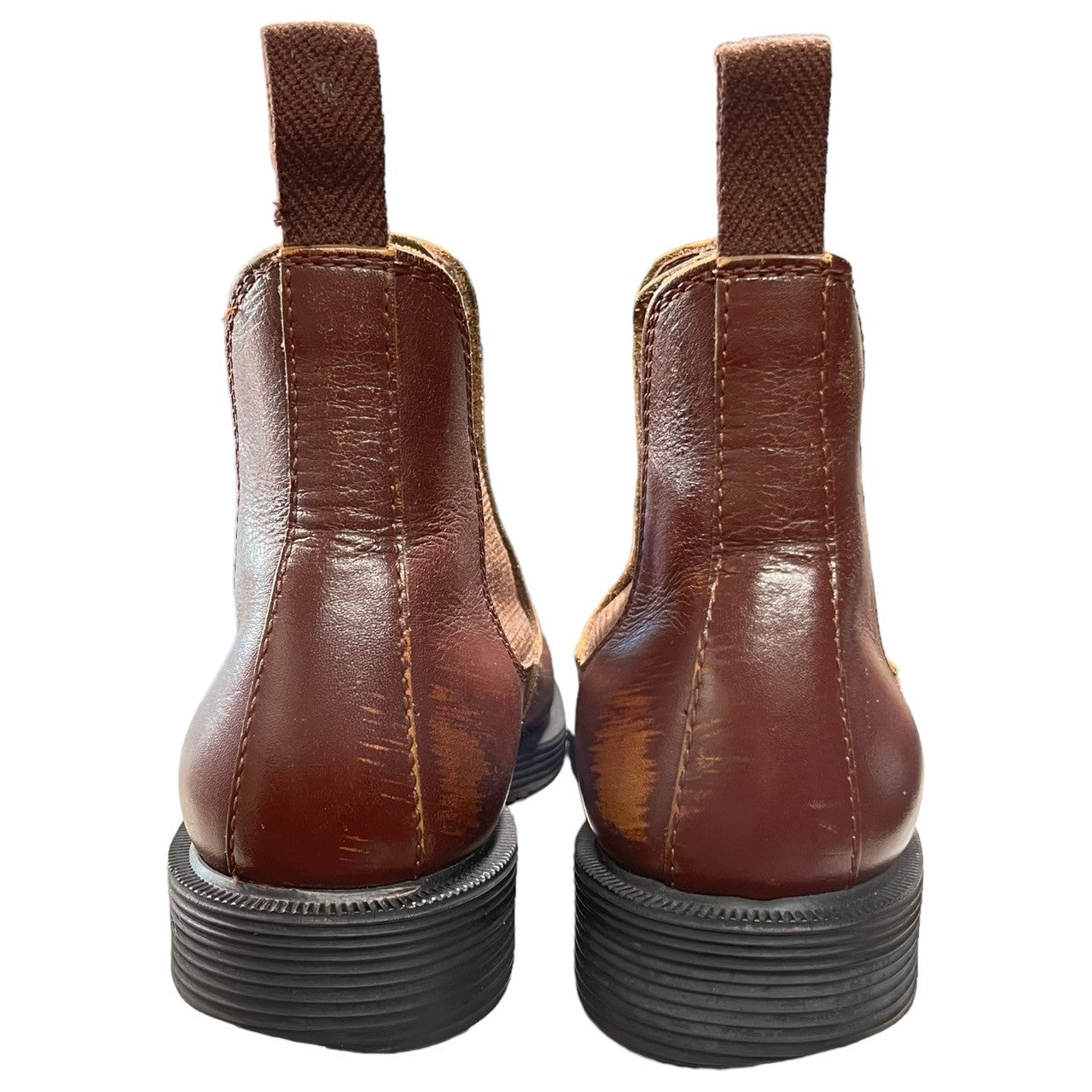 COMME des GARCONS HOMME PLUS(コムデギャルソンオムプリュス) 03AW カーブ期 Center zip side gore boots センタージップ サイドゴア ブーツ 革靴 24 1/2 (24.5cm程度) ブラウン 日本製 2003AW「大人の不良」