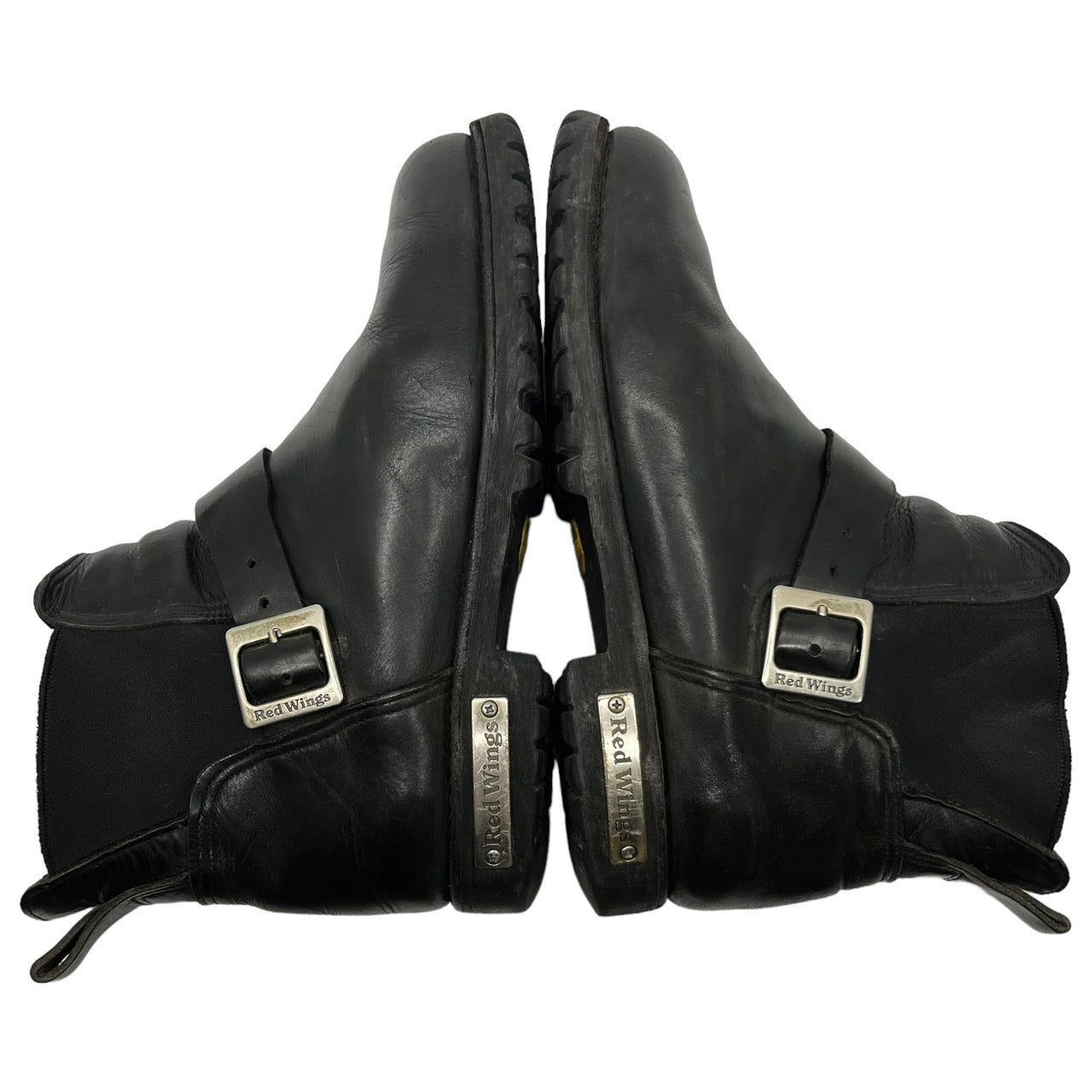REDWING(レッドウィング) MotorcycleBoots モーターサイクル ブーツ サイドゴア エンジニア 977 9 1/2(27.5cm程度) ブラック 廃番モデル 2005年製造