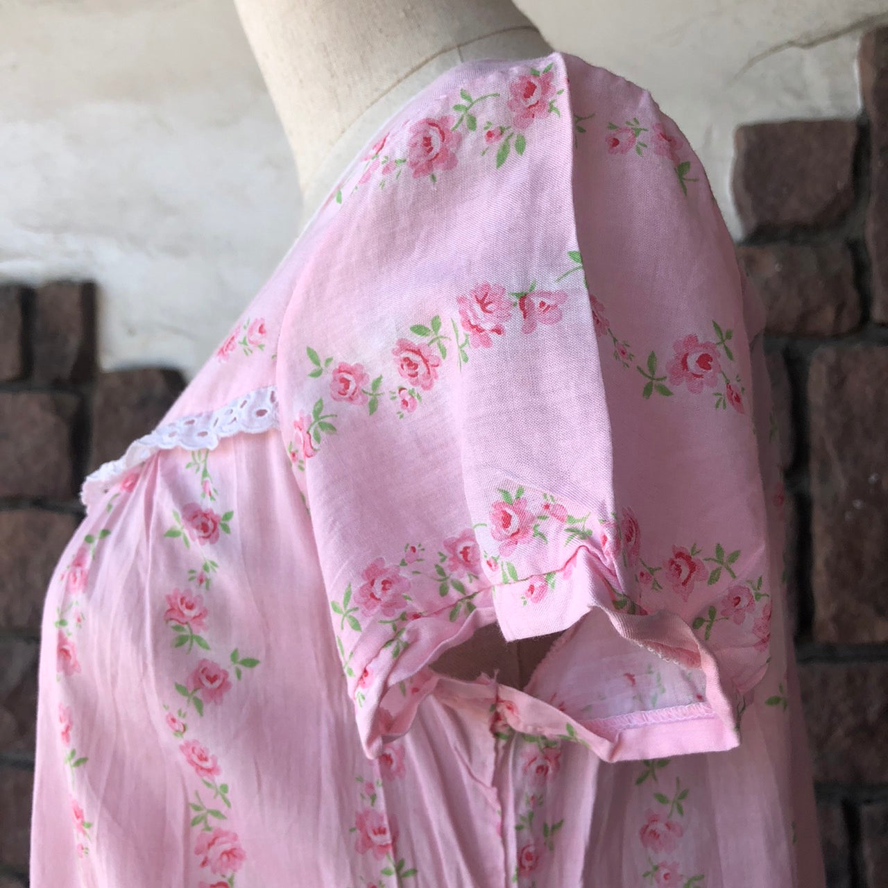 Euro Vintage(ヨーロッパヴィンテージ) Ivy_蔦と咲カットソーワンピース 42(Lサイズ程度) ピンク