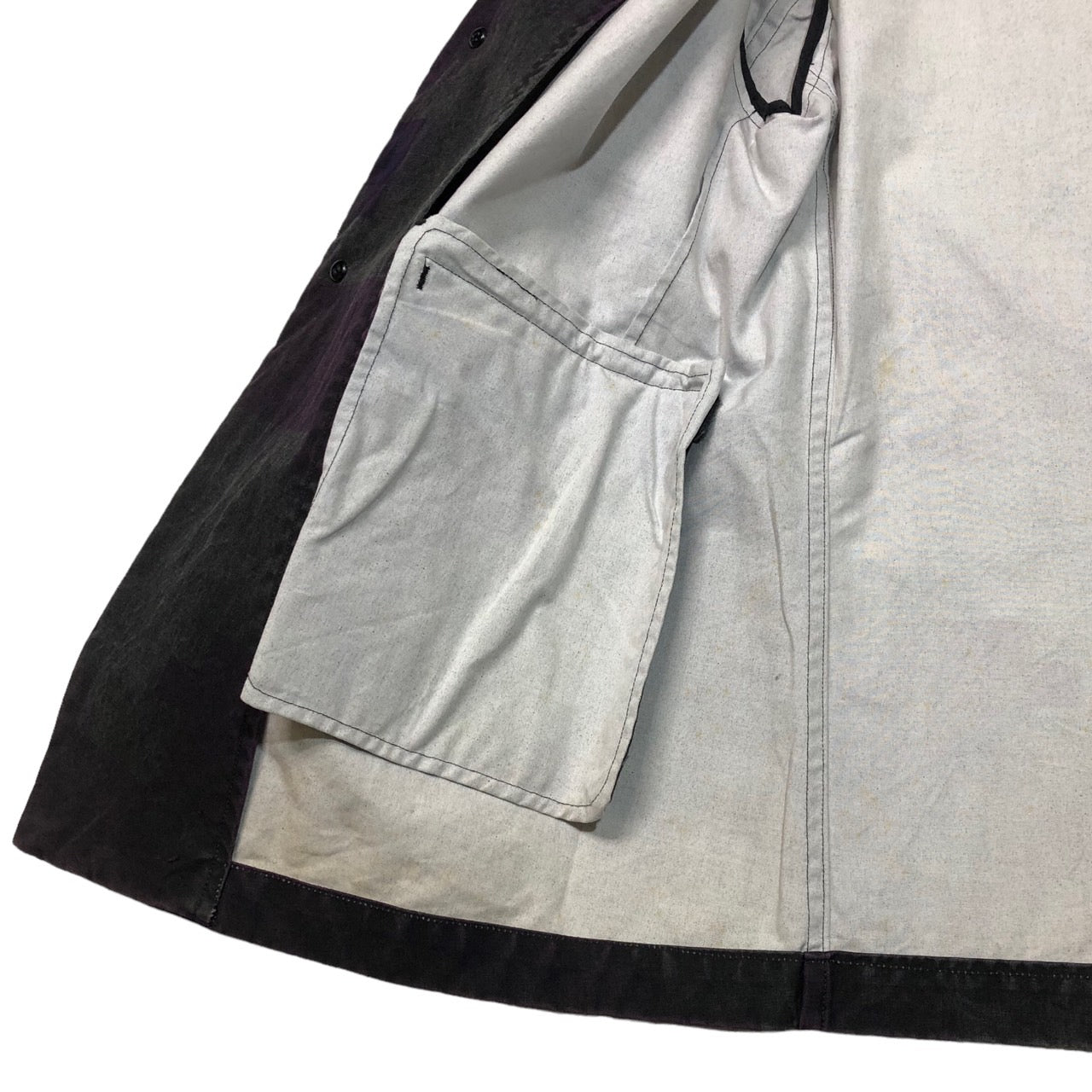 Y's bis LIMI(ワイズビスリミ) 02SS graphic cotton jacket/グラフィックコットンジャケット/テーラードジャケット BE-J01-022 表記なし(FREE) ブラック×パープル LIMI feu前身ブランド