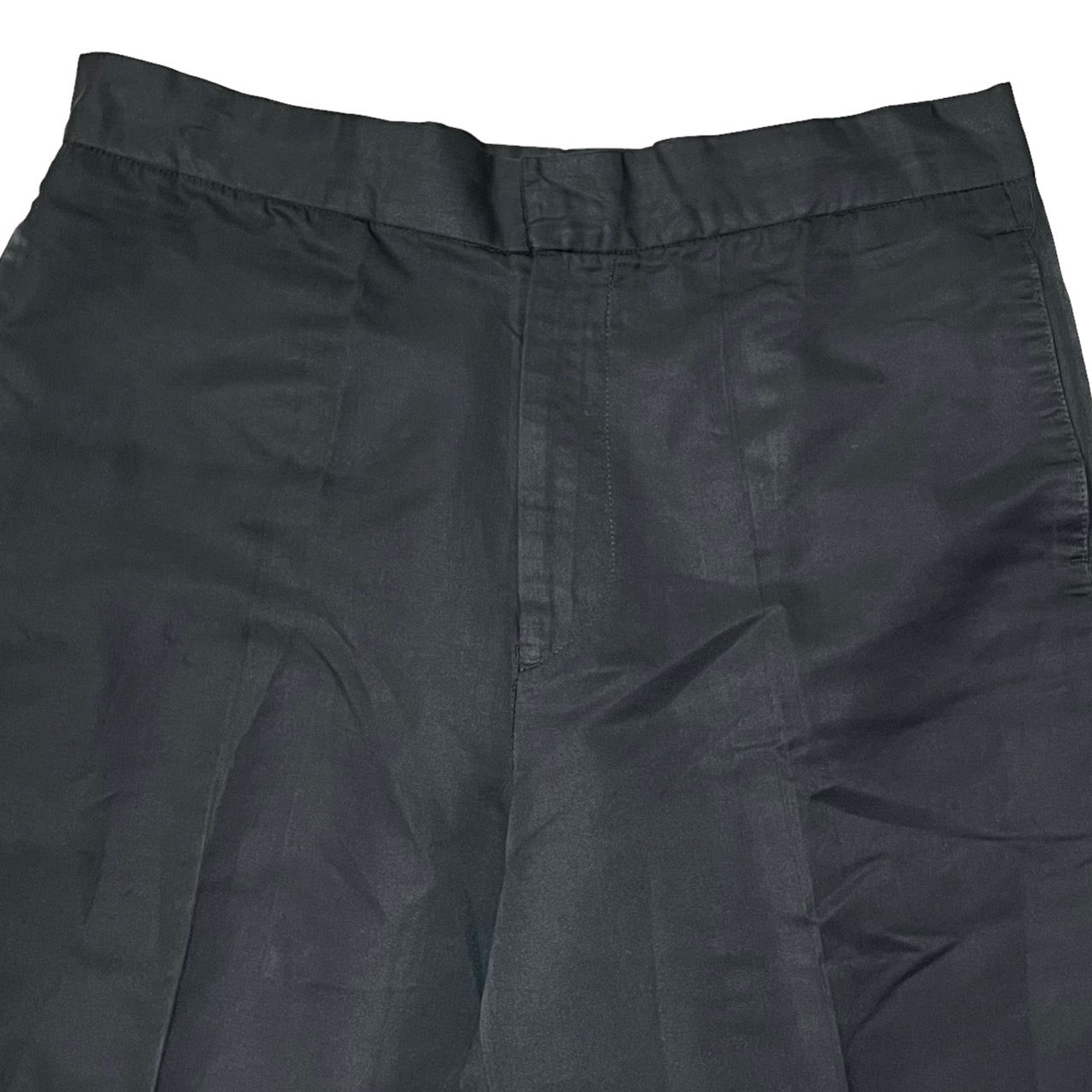 RAF SIMONS(ラフシモンズ) 90's 初期紺タグ polyester slacks/ポリエステルスラックス/稀少/90年代/ヴィンテージ SIZE 48(M) ブラック