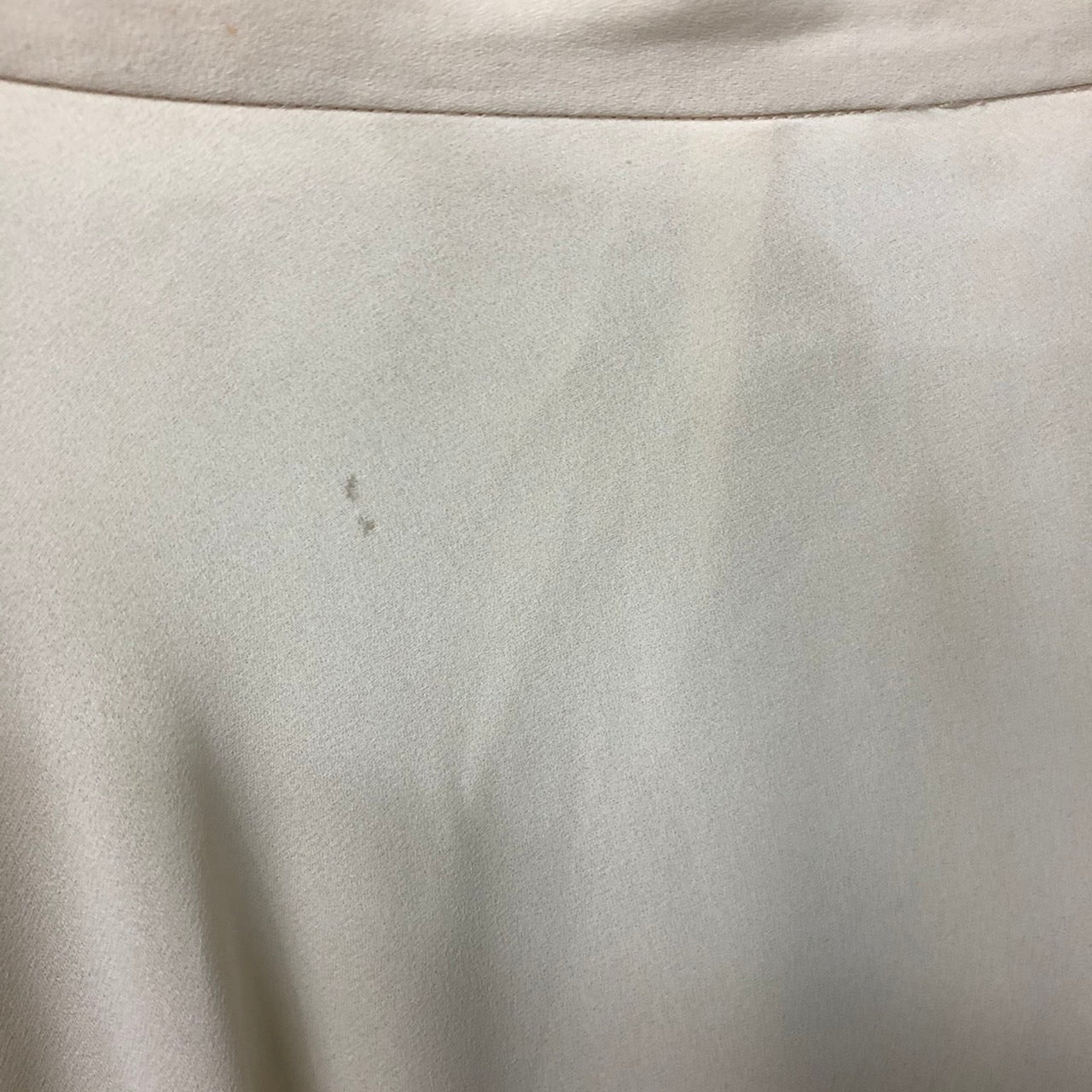 Euro Vintage(ヨーロッパヴィンテージ) Yure_風の膝丈スカート 表記なし(Lサイズ程度) ホワイト