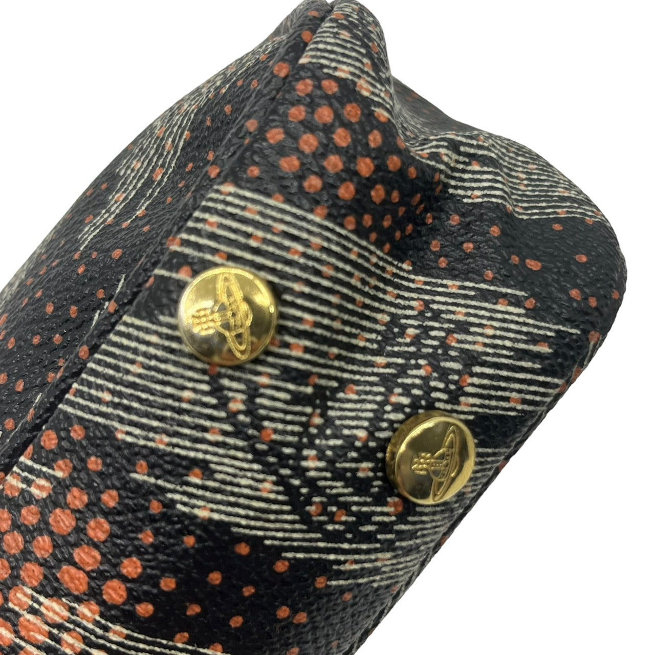 Vivienne Westwood(ヴィヴィアンウエストウッド) 00's orb logo mini shoulder bag 2wayオーブロゴ ミニ ショルダーバッグ 柄 1200V ブラック NEOR 替えストラップ付