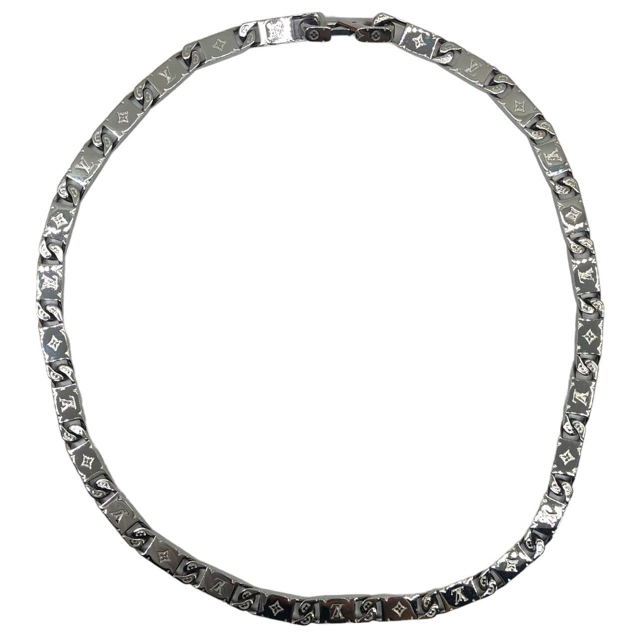 LOUIS VUITTON(ルイヴィトン) coll mng tied silver コリエ モノグラム タイドアップ ネックレス モノグラム M00919 シルバーカラー 製造番号:AK2203