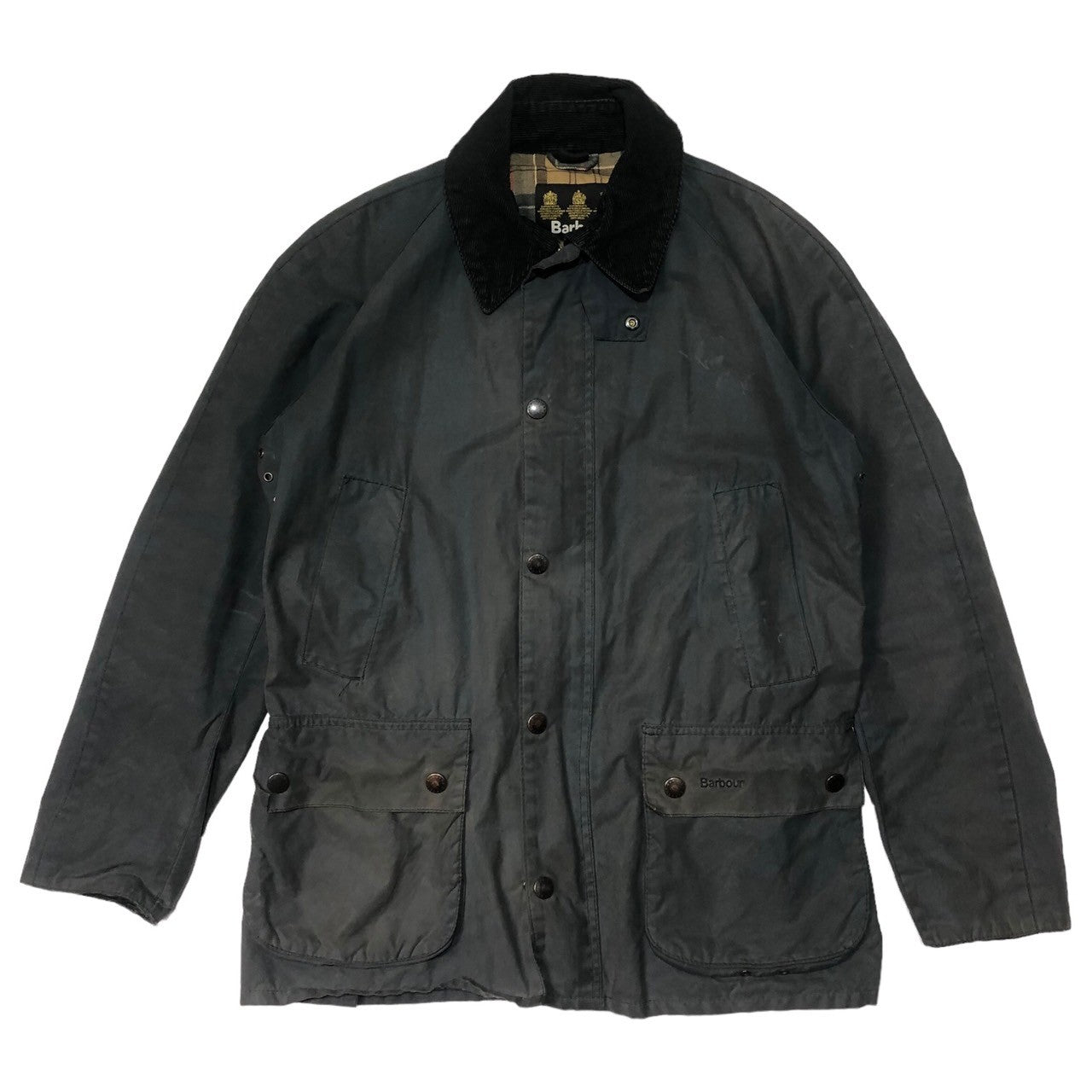 Barbour(バブアー) ASHBY WAX JACKET アシュビー オイルドジャケット MWX0339NY92 SIZE S グレー 裏地 チェック
