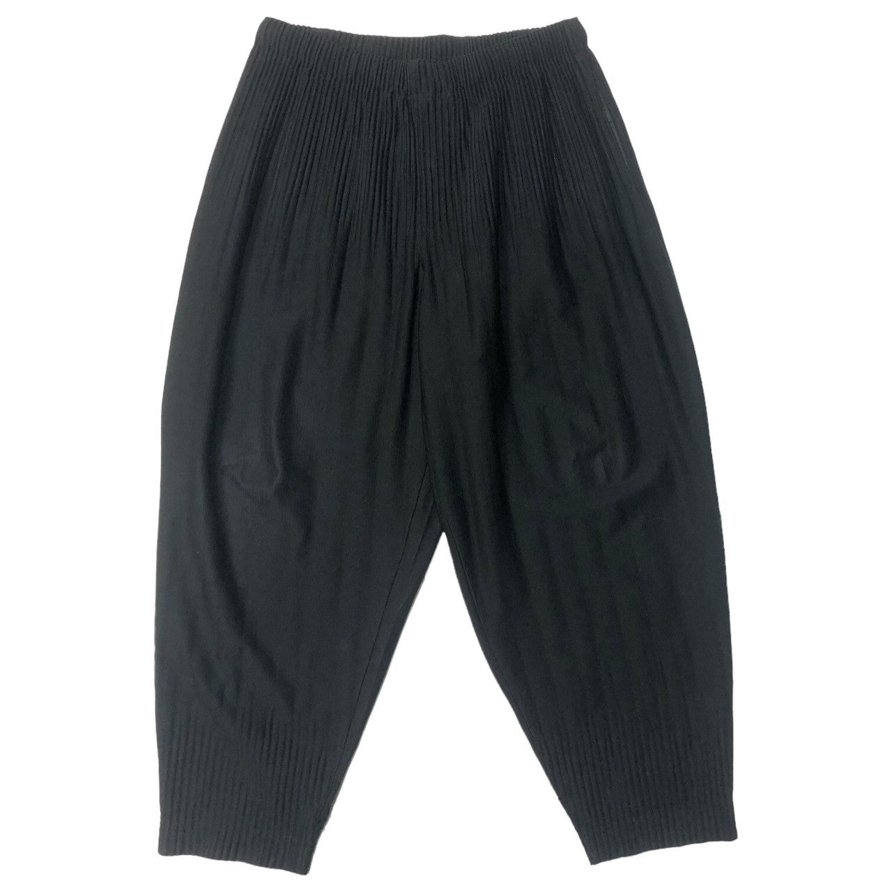 HOMME PLISSE ISSEY MIYAKE(オムプリッセイッセイミヤケ) erased pleated sarouel pants 消しプリーツ サルエルパンツ HP55JF051 SIZE 2(M) ブラック