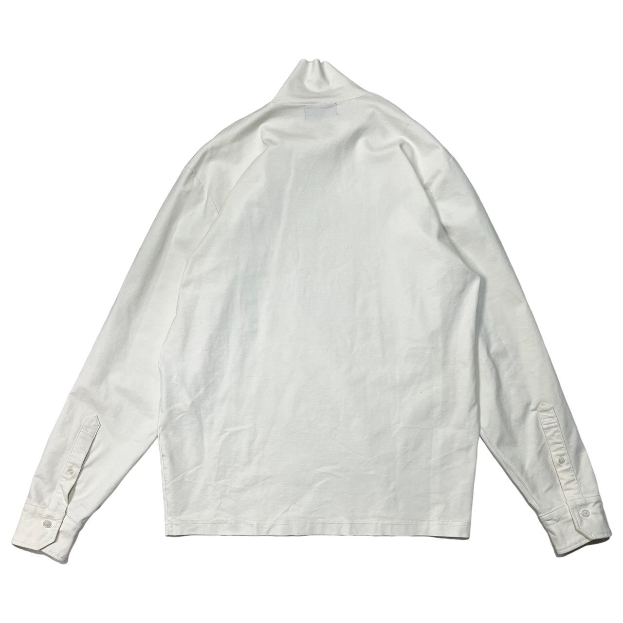 kolor(カラー) 19AW "Do not enter"コットンポンチ ハイネック ハットソー 長袖 Tシャツ メッセージ プリント 19WCM-T02202 2(M程度) ホワイト