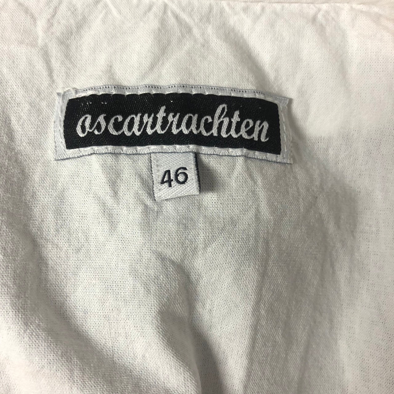 Vintage(ヴィンテージ) ウエストギャザー×フロントリボンショートトップス 46(Mサイズ程度) ホワイト