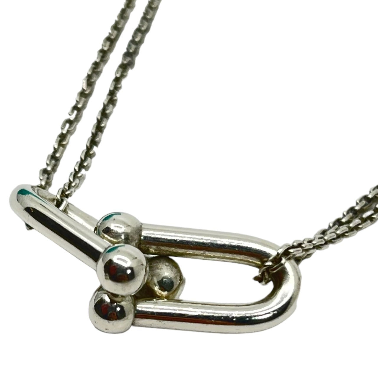TIFFANY & CO.(ティファニー) large double link pendant ラージ ダブル リンク ペンダント チェーン ネックレス 63104337 シルバー