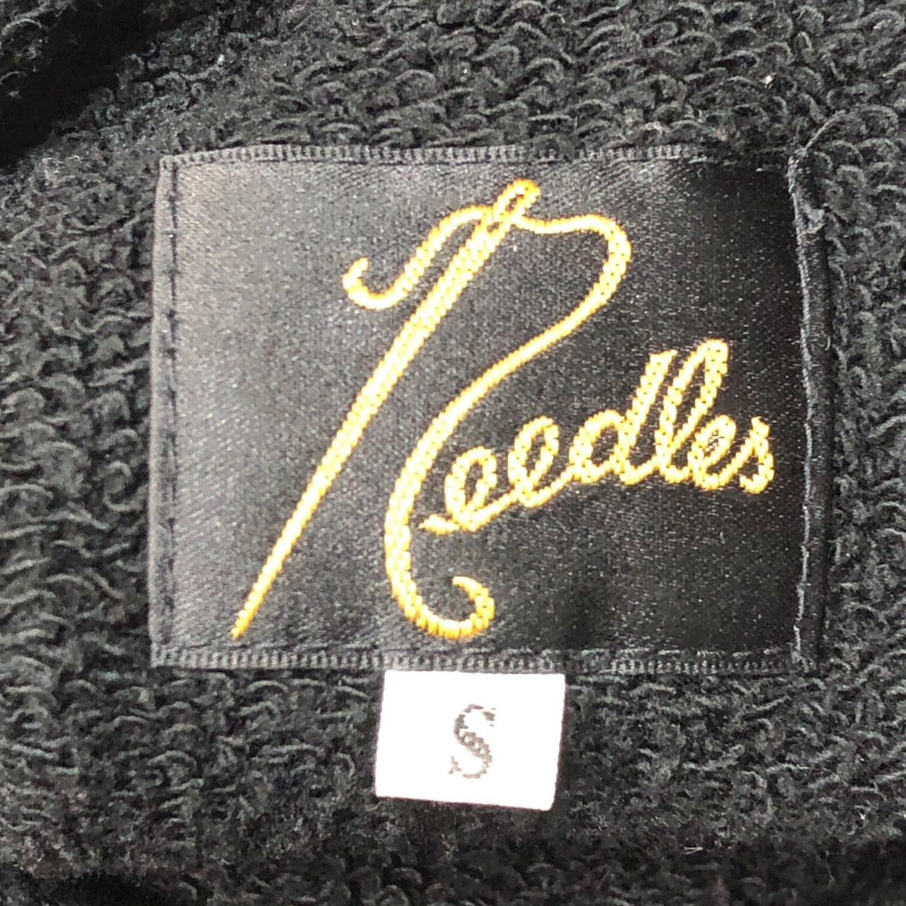 NEEDLES(ニードルズ) 5ICONS PATCH SWEAT PANT 5アイコンズ パッチ スウェット パンツ LQ379 S ブラック STUDIOUS別注