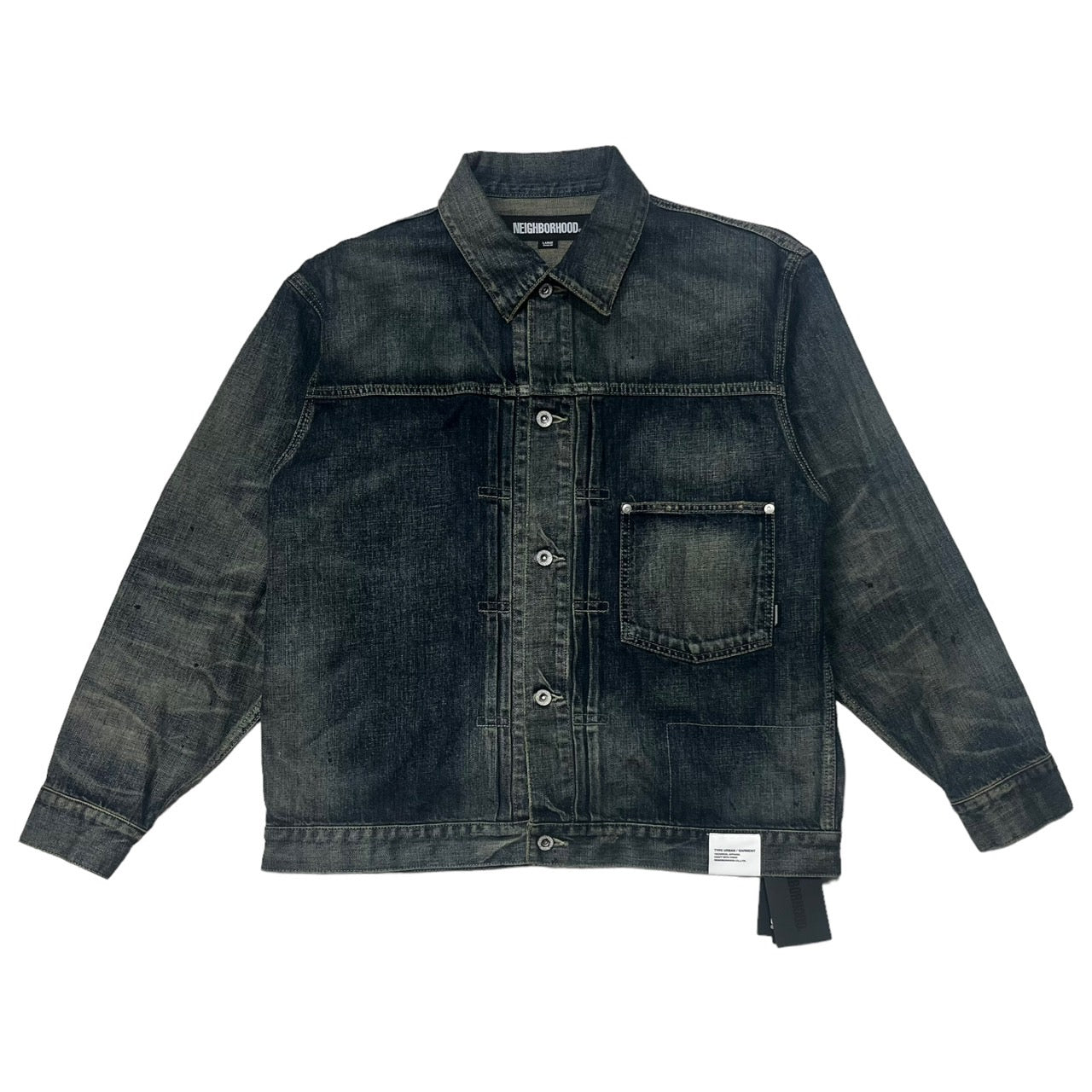NEIGHBORHOOD(ネイバーフッド) 23AW SAVAGE DENIM TYPE-1 JACKET サベージデニム タイプ1 ジャケット Gジャン 232XBNH-JKM01 SIZE L インディゴ タグ、ハンガー付属