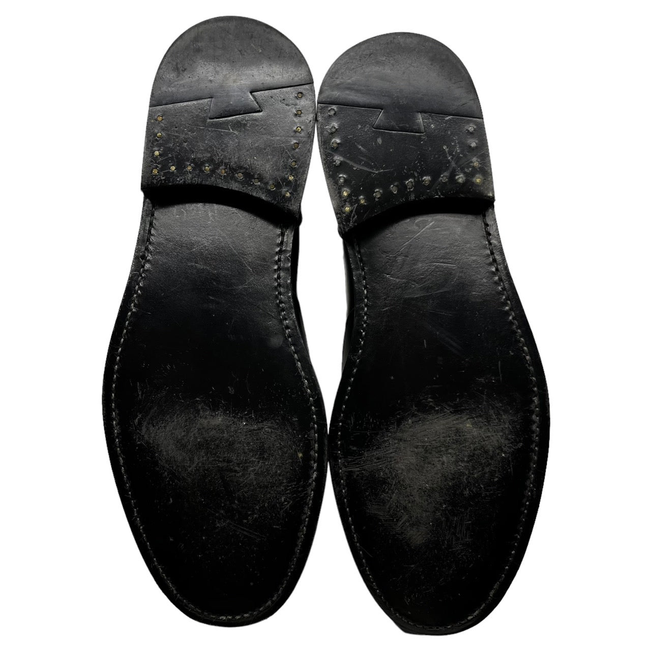 foot the coacher(フットザコーチャー) leather handle double zip boots レザーハンドル ダブルジップ ブーツ 本革 SIZE表記無し ブラック×ブラウン 内ボア