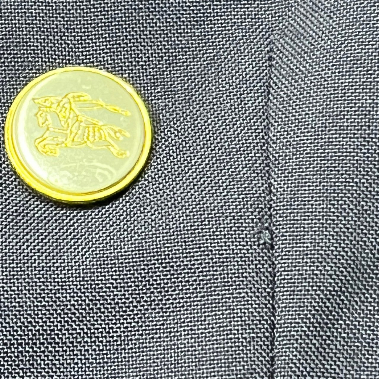 Burberrys(バーバリーズ) 90's gold button navy blazer 金ボタン 紺 ブレザー 紺ブレ ダブル ジャケット テーラード 表記無し(XL程度) ネイビー DAVISON'S USA製