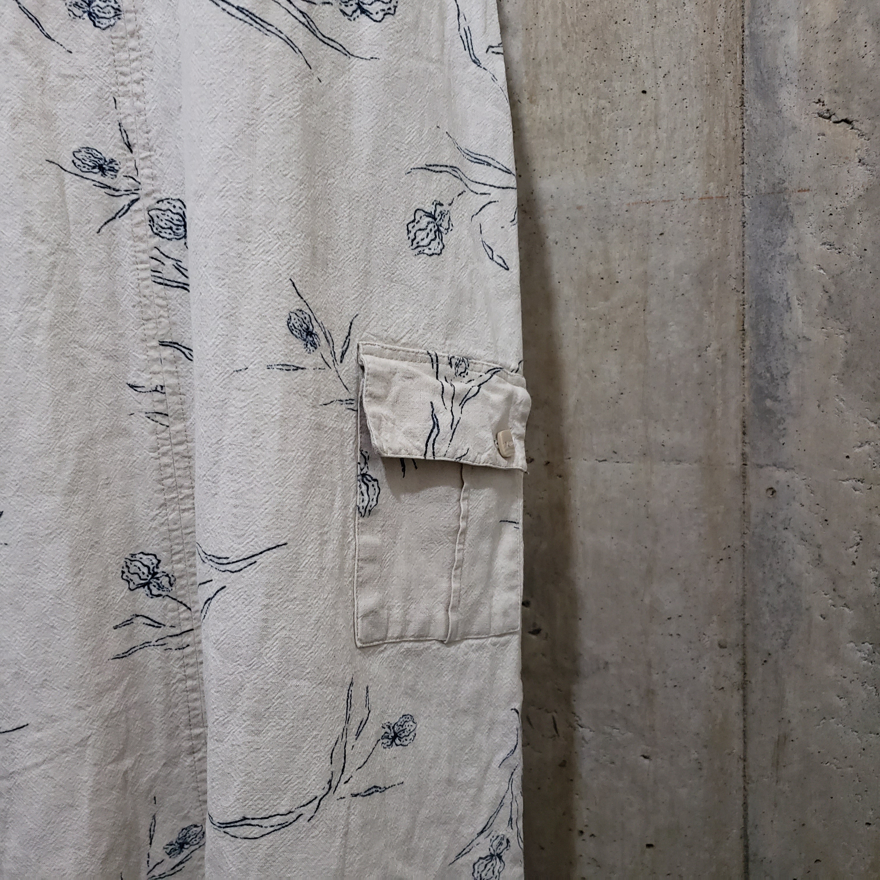 Euro Vintage(ヨーロッパヴィンテージ) Botanical_ノースリーブワンピース 44(Lサイズ程度) ベージュ