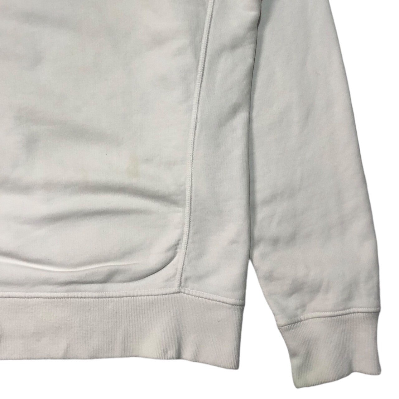 STONE ISLAND(ストーンアイランド) 18AW crew neck sweatshirt クルーネック スウェット シャツ プルオーバー 691562720 L ホワイト ワッペン