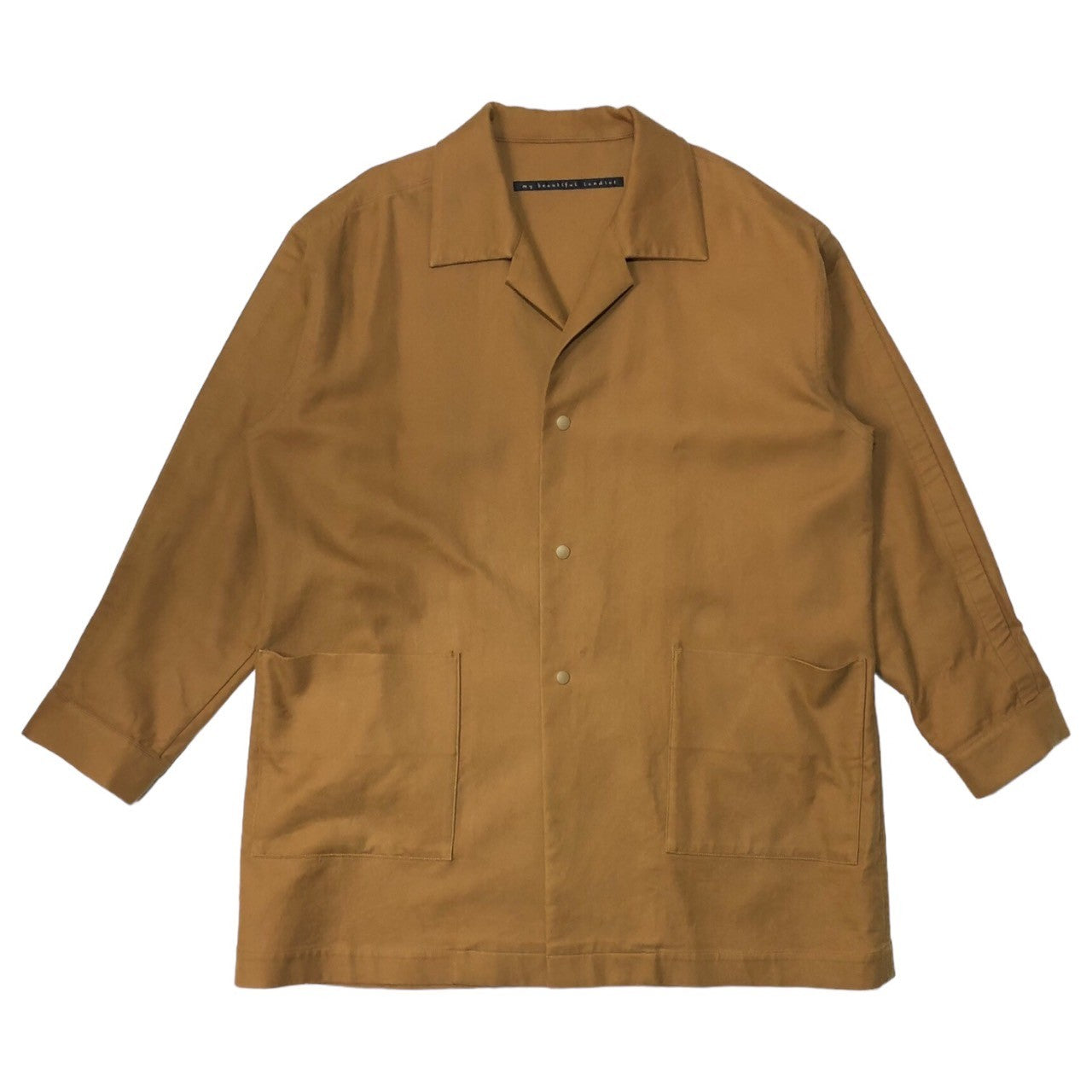 my beautiful landlet(マイビューティフルランドレット) 17AW double cloth cotton coat ダブルクロス コットン コート チェスター WM02-LS172023 SIZE 1(S) ブラウン