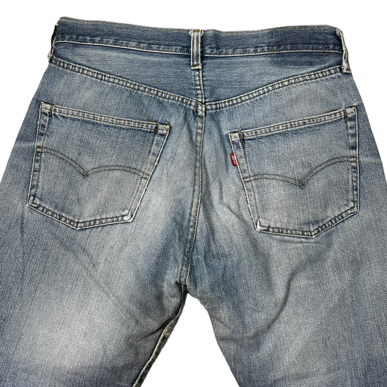Levi's(リーバイス) 501 66後期 vintage denim pants ヴィンテージ デニム パンツ ジーンズ セルビッチ W34 インディゴ USA製 裏ボタン6 赤耳