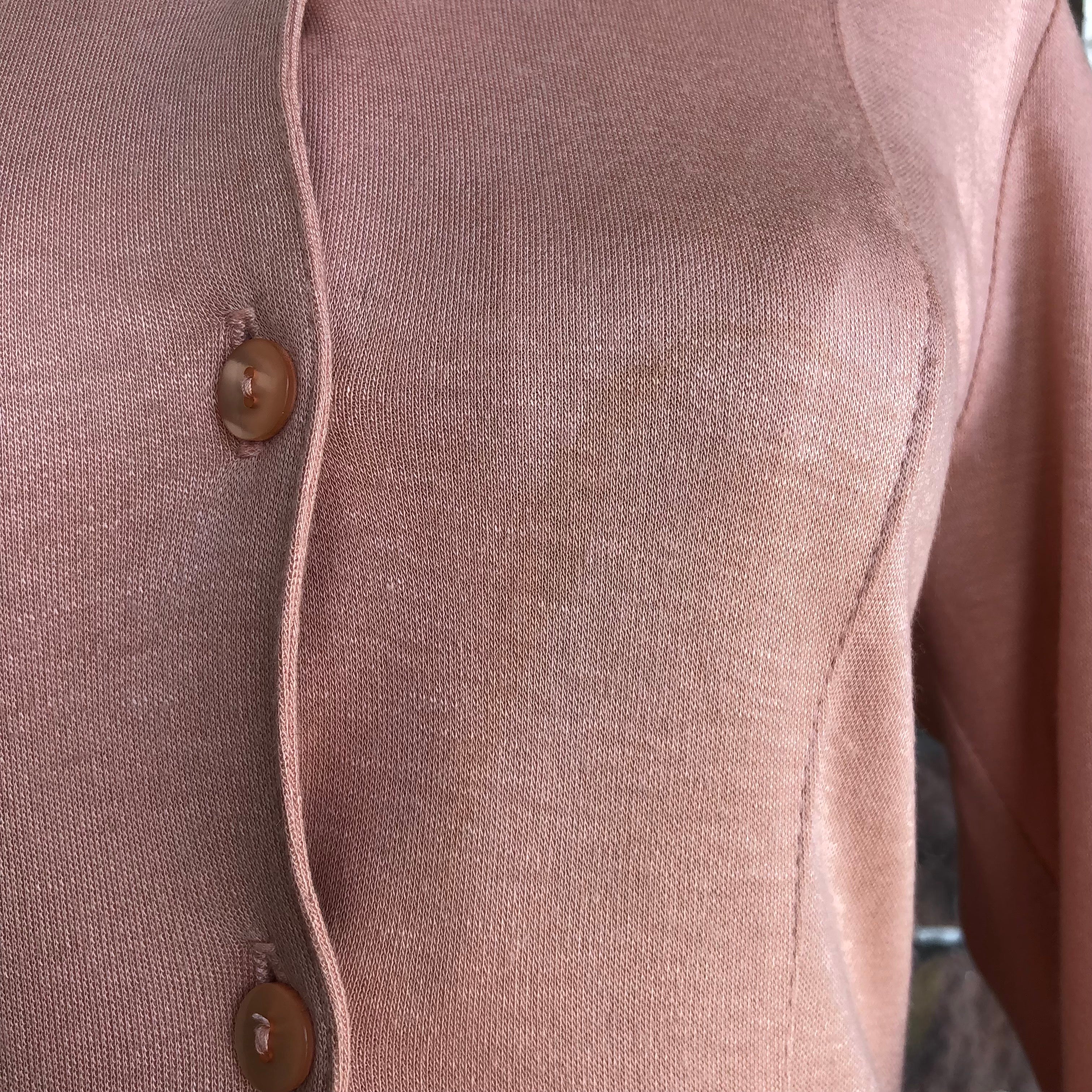 Euro Vintage(ヨーロッパヴィンテージ) Peal_襟付きおすましワンピース 1(Mサイズ程度) ピンク