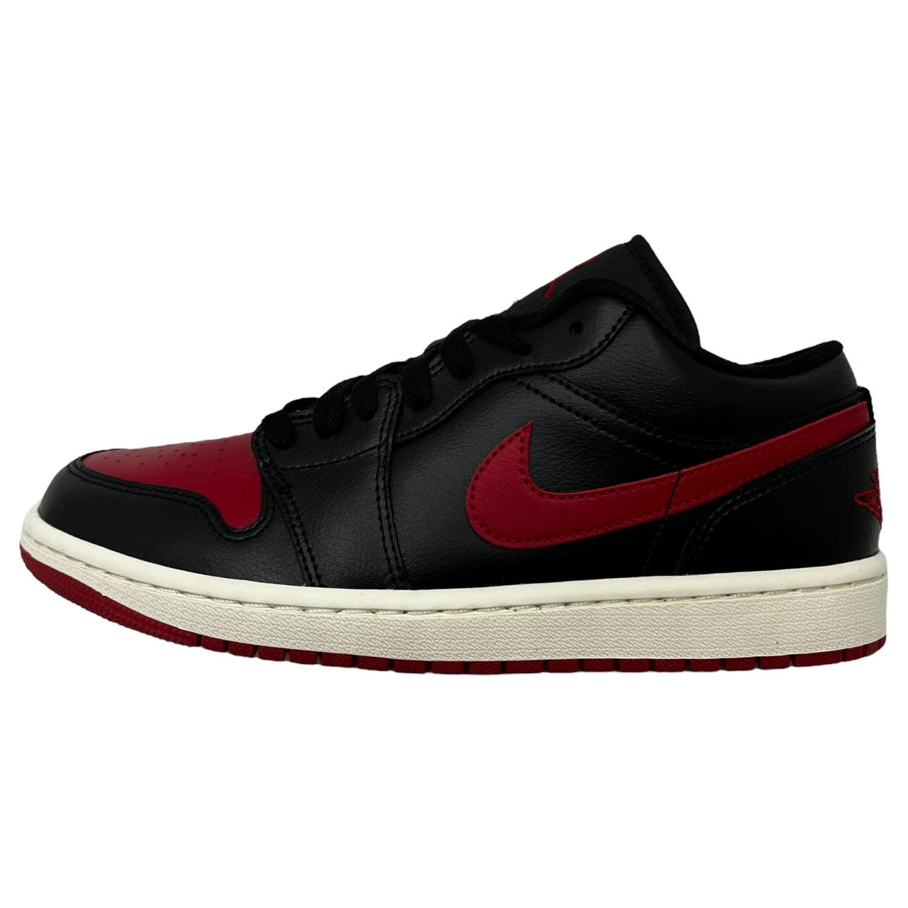 NIKE(ナイキ) WMNS Air Jordan 1 Low "Bred/Sail"/エアジョーダン1ロー DC0774-061 26cm レッド×ブラック