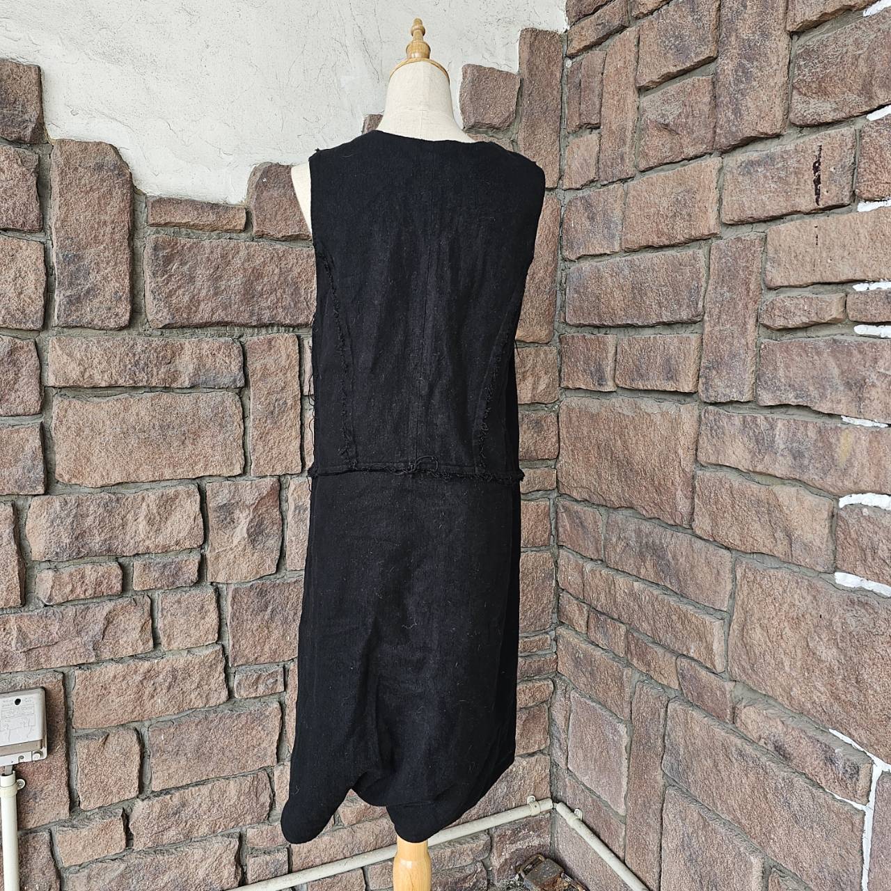 Jacques Marceau(ジャックマルソー) フレンチスタイルサンプリングノースリーブワンピース SIZE FREE ブラック 代官山ジャンヌバレオリジナルブランド(廃止ブランド稀少品)