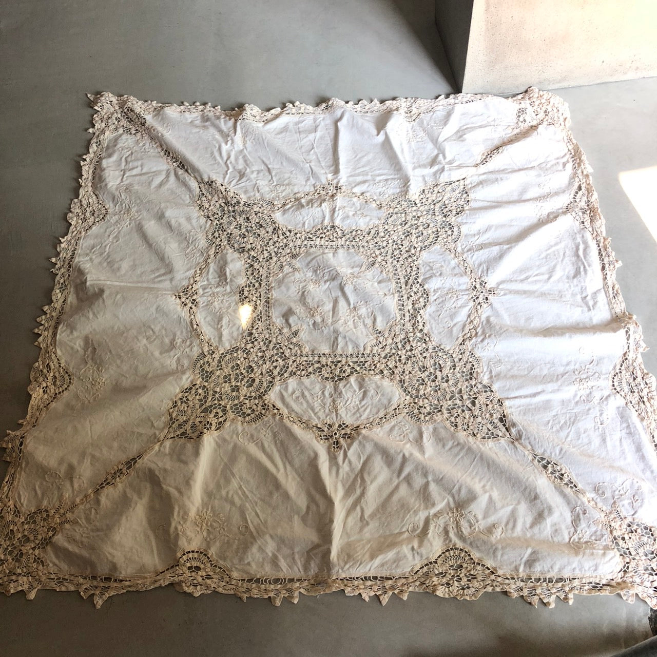 Vintage(ヴィンテージ) What_バテンレースのマルチクロス ホワイト