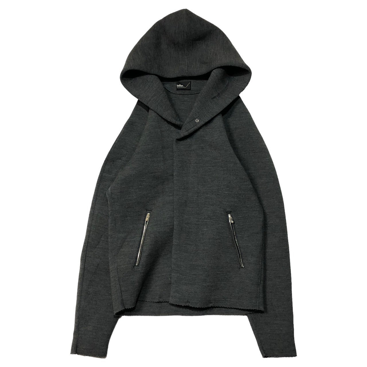 kolor(カラー) 12AW bonded zip hoodie ボンディング ジップ パーカー  