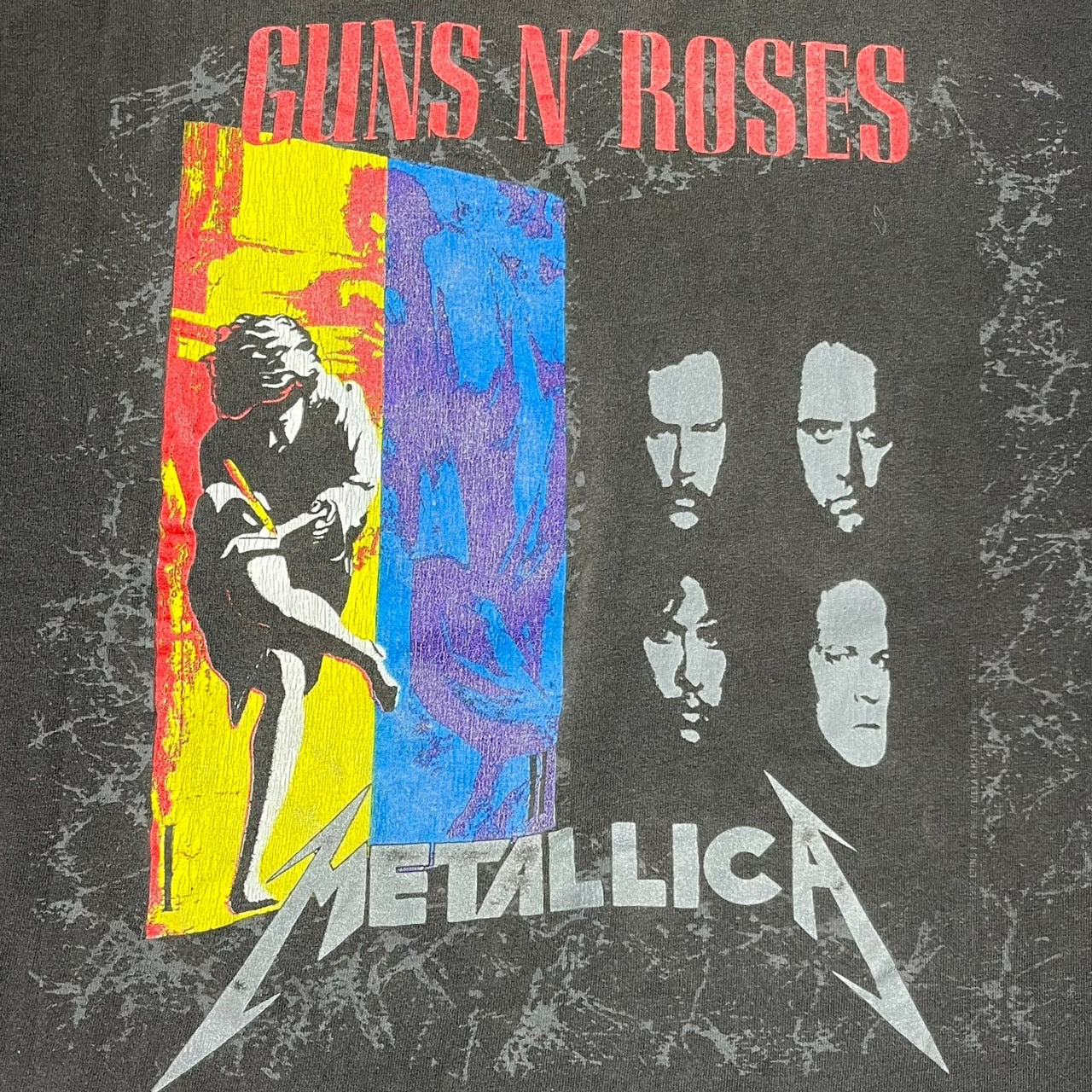 BROCKUM(ブロッカム) 1992's"METALLICA/GUNS N'ROSES"Tour Tee/ヴィンテージ/バンドTシャツ/ツアー L グレー 90’s 90s 90年代 1992年製