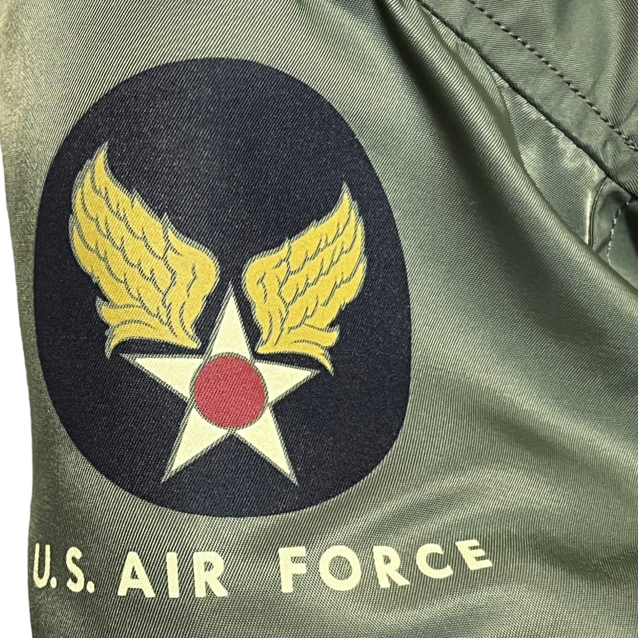 BUZZ RICKSON’S(バズリクソンズ) 20周年記念 TYPE MA-1 SLENDER/フライトジャケット BR12812 S セージグリーン/カーキ 青リブ/付属品完品/限定モデル