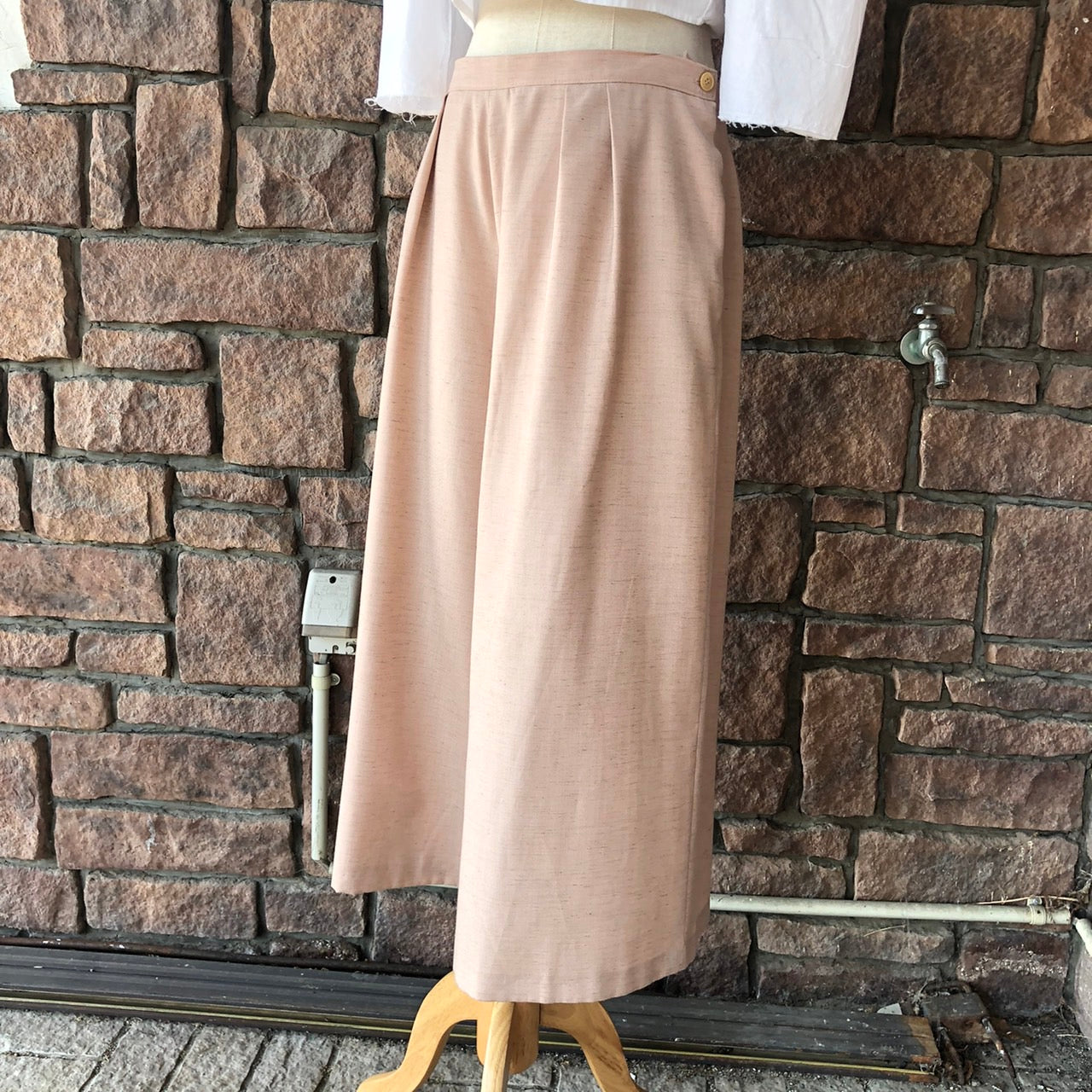 Euro Vintage(ヨーロッパヴィンテージ) Tea_ワイドパンツ 表記なし(Lサイズ程度) ピンク