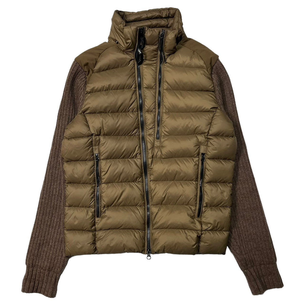 C.P.COMPANY(シーピーカンパニー) goggle down knit jacket ゴーグル ダウン ニット ジャケット マウンテンパーカー 05CMKN024A 48(L程度) ブラウン