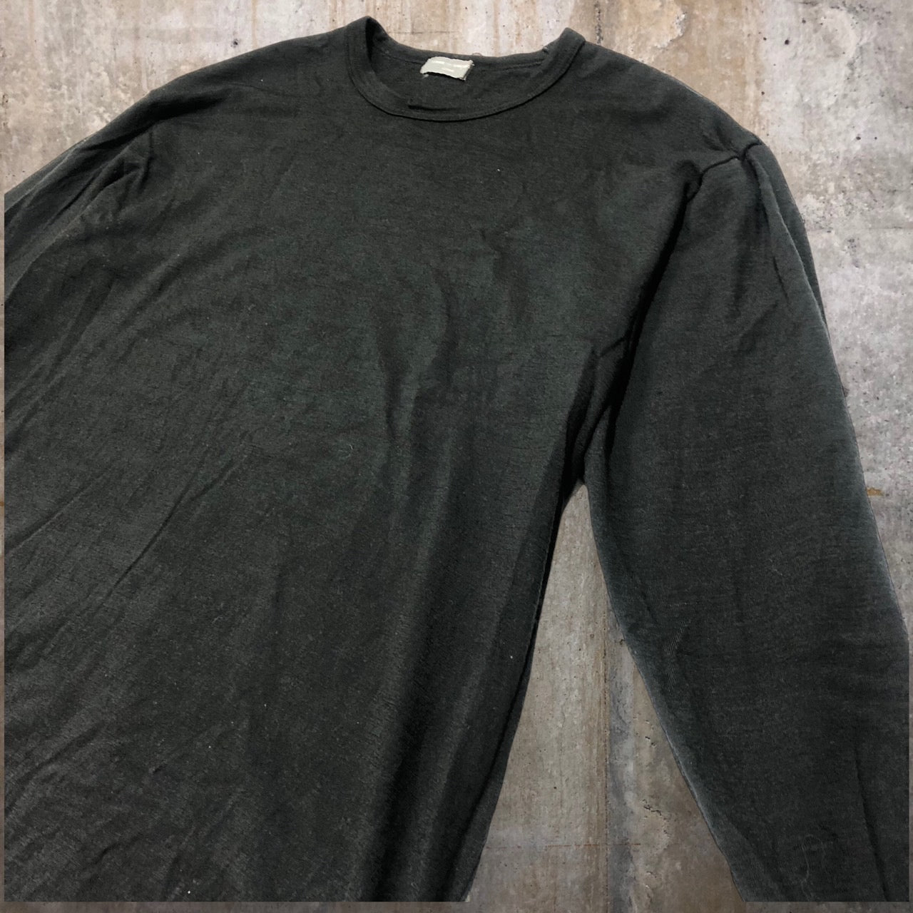 COMME des GARCONS HOMME(コムデギャルソンオム) 98's high gauge wool knit pullover/ハイゲージニットプルオーバー/90年代/カットソー/ヴィンテージ HT-040150 SIZE FREE ブラック AD1998 田中オム