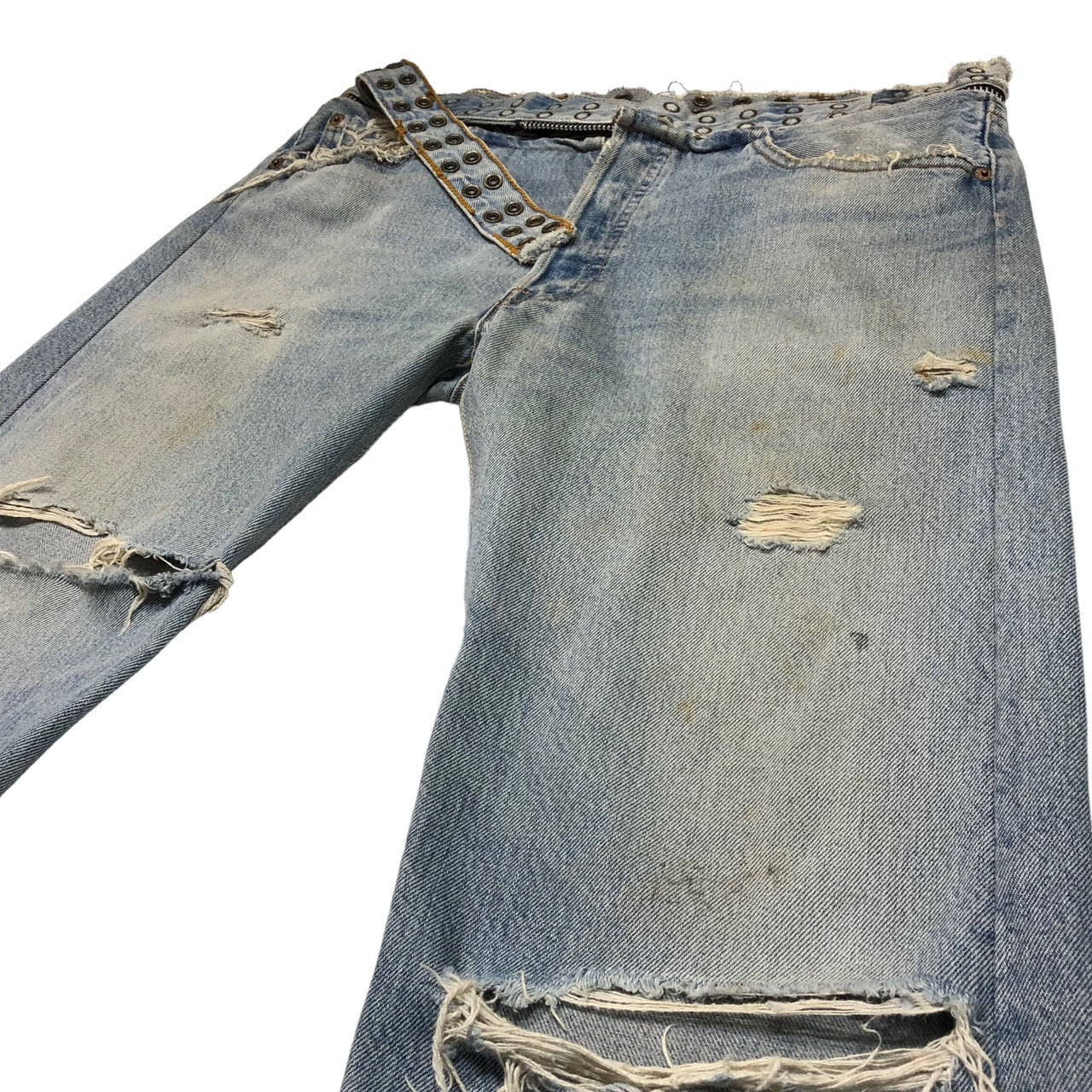 N.HOOLYWOOD×prince kilimanjaro×LEVIS(エヌ ハリウッド×プリンスキリマンジャロ×リーバイス) キリマンジャロ/501リメイクデニムパンツ/再構築 W33/L30 ライトインディゴ 初期/アーカイブ