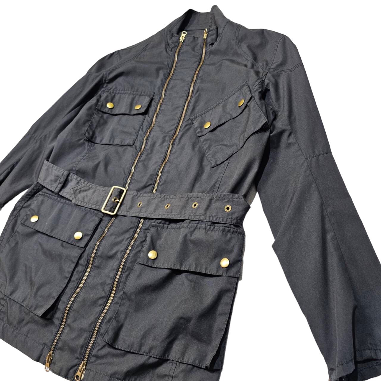 NICK ASHLEY(ニックアシュレイ) ダブルジップモーターサイクル/ミリタリー 8EP43-612-09 M ブラック 英国ブランド