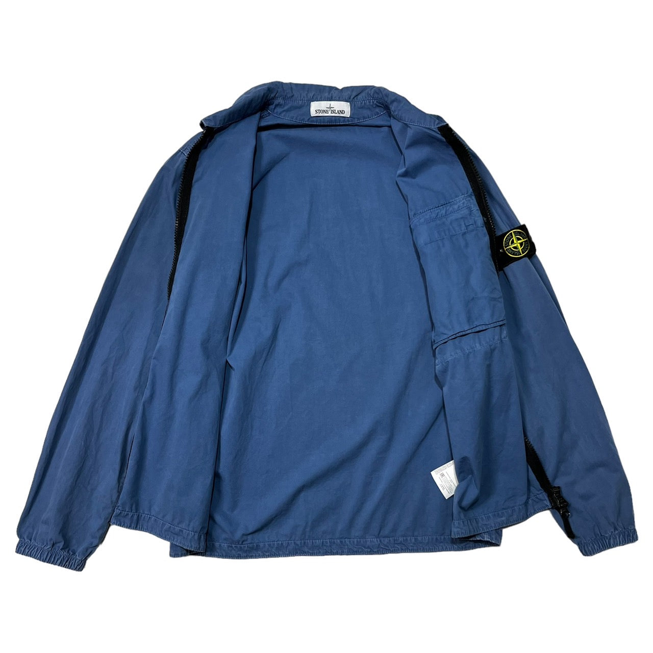 STONE ISLAND(ストーンアイランド) 20AW garment-dyed zip-up jacket ガーメントダイ ジップアップ ジャケット 7315107WN SIZE L ブルー