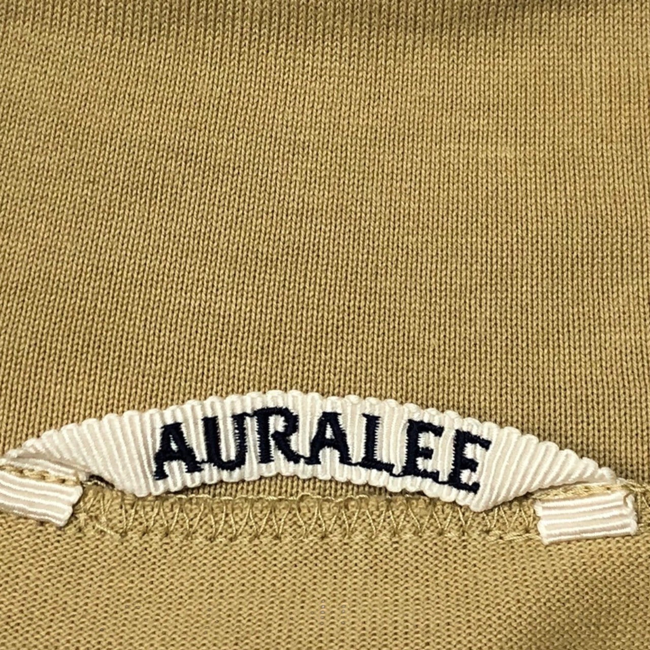 AURALEE(オーラリー) 21AW LUSTER PLAITING HI NECK L/S TEE/ラスタープレーティングハイネック長袖Tシャツ/カットソー A21AP02GT 3(Lサイズ程度) ベージュ