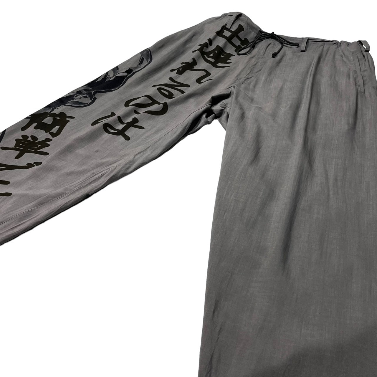 BLACK Scandal Yohji Yamamoto(ブラックスキャンダルヨウジヤマモト) 19AW 出遅れるのは簡単です/山本さん/wide rayon slacks/ワイドレーヨンスラックス NC-P18-209 SIZE 2(M) グレー