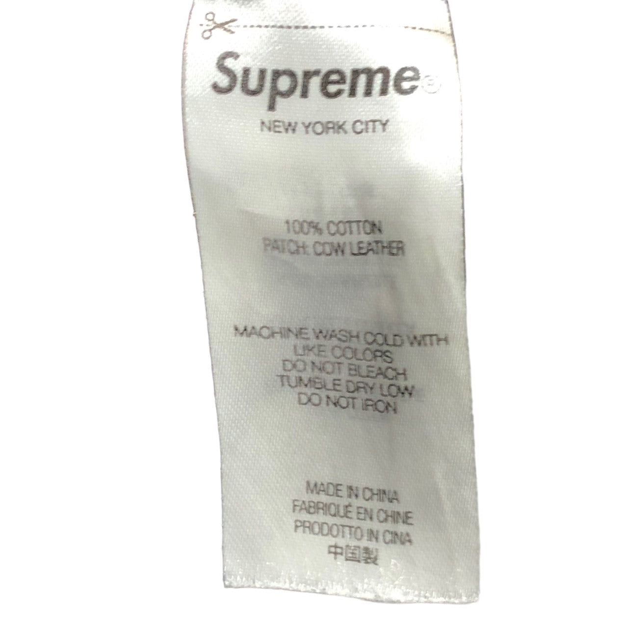 SUPREME(シュプリーム) Washed Black Slim Jean/ウォッシュドブラックスリムジーンズ/デニムパンツ W34 ブラック WOOSTER 合同会社タグ