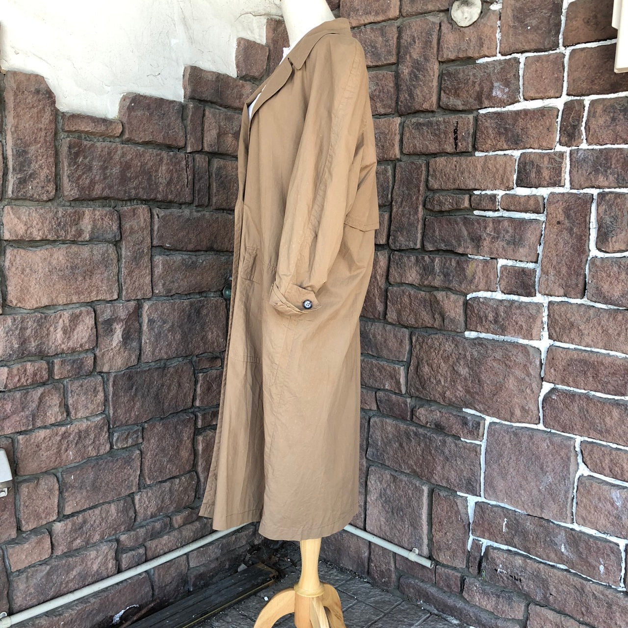 Euro Vintage(ヨーロッパヴィンテージ) Today_コットントレンチコート 40(Lサイズ程度) ブラウン