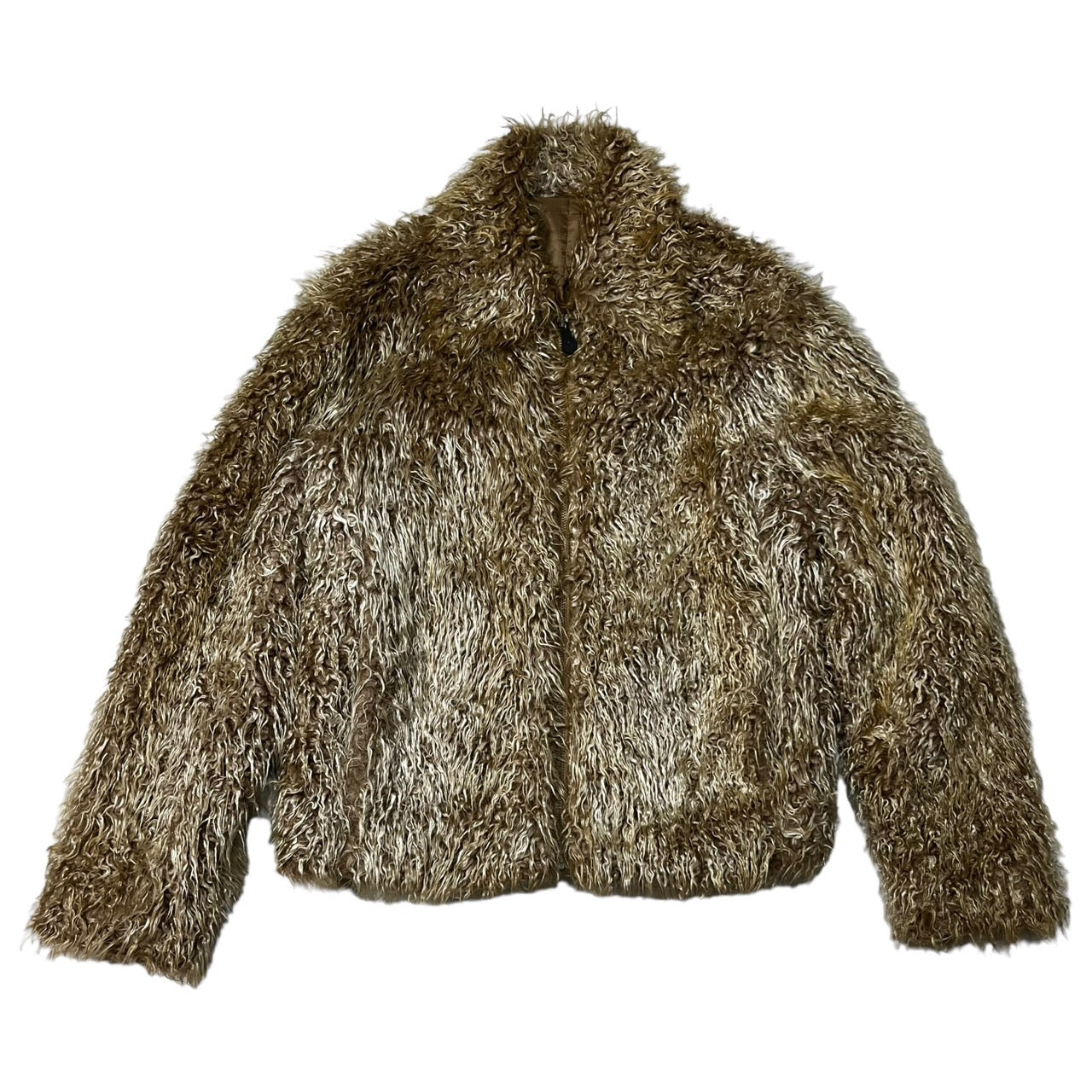 PAZZO(パッゾ) 90's テディーベア ボア ジャケット ブルゾン スイングトップ 2(M程度) ベージュ 90年代
