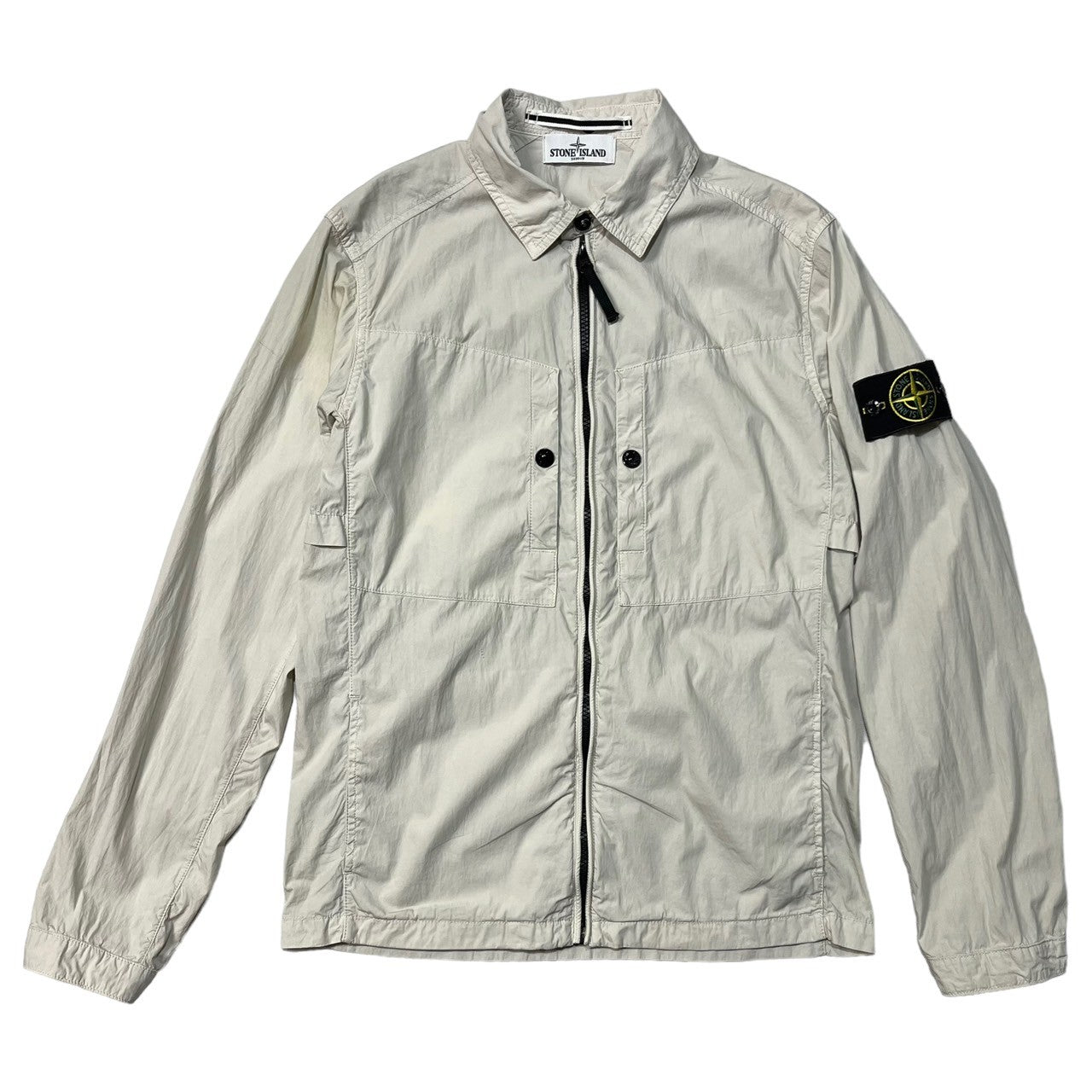 STONE ISLAND(ストーンアイランド) over shirt jacket オーバーシャツ ジャケット 581510220 S アイボリー