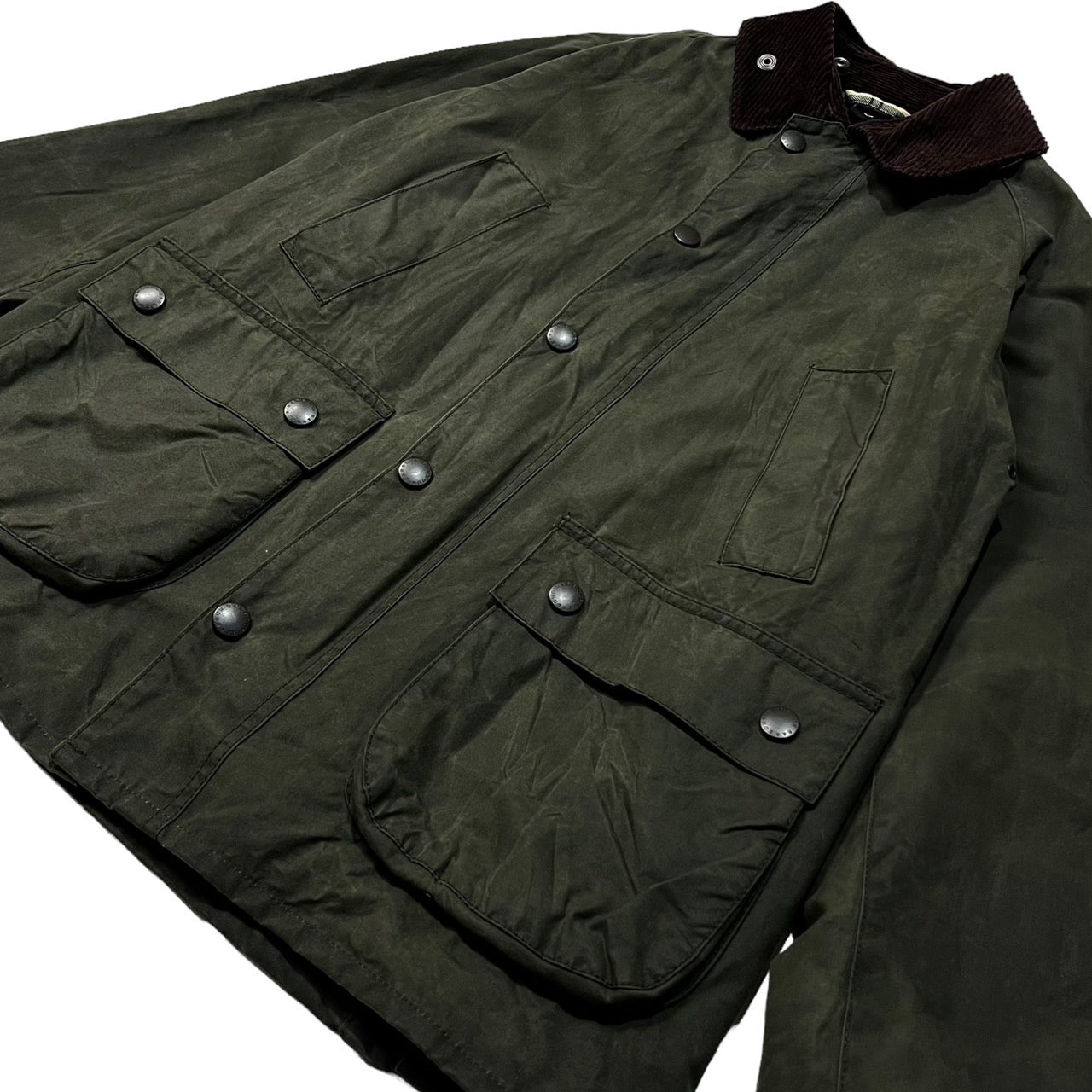 Barbour(バブアー) BEDALE SL JACKET/ビデイル/SL/オイルド/ジャケット 1802138 34(S程度) カーキ/グリーン系 英国製