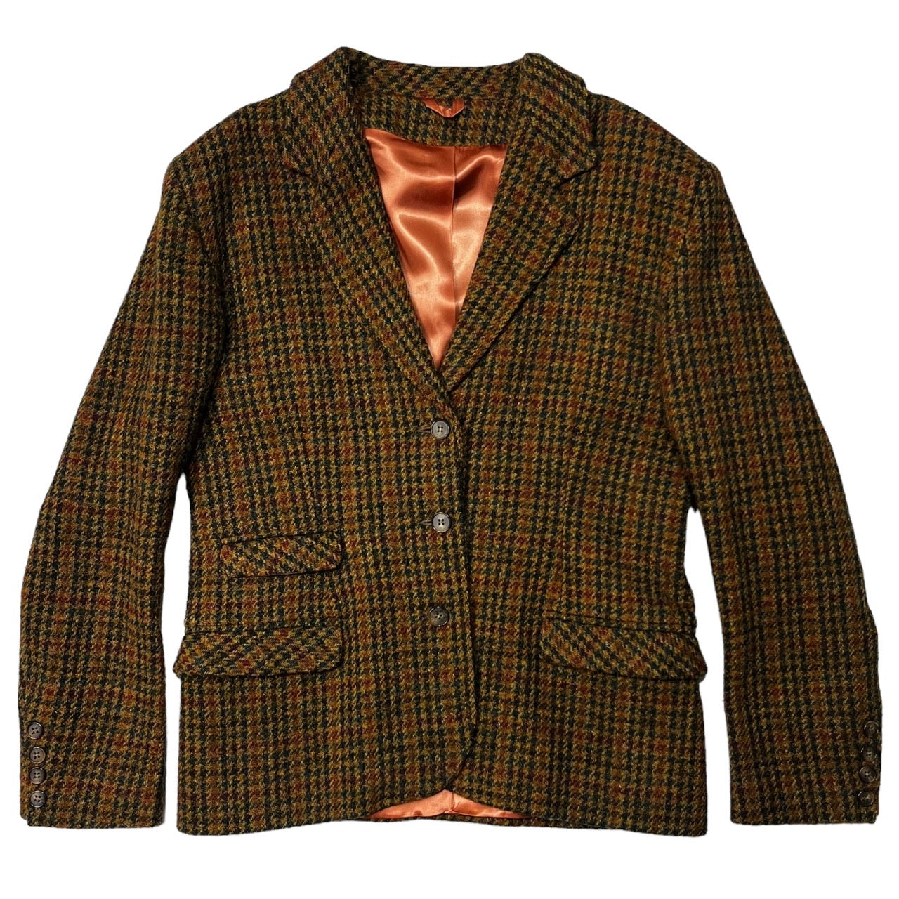 REDFERN(レッドファーン) 80's ”Harris Tweed” ヴィンテージ ツイード 3B ジャケット EUR38(M程度) ブラウン ハリスツイード
