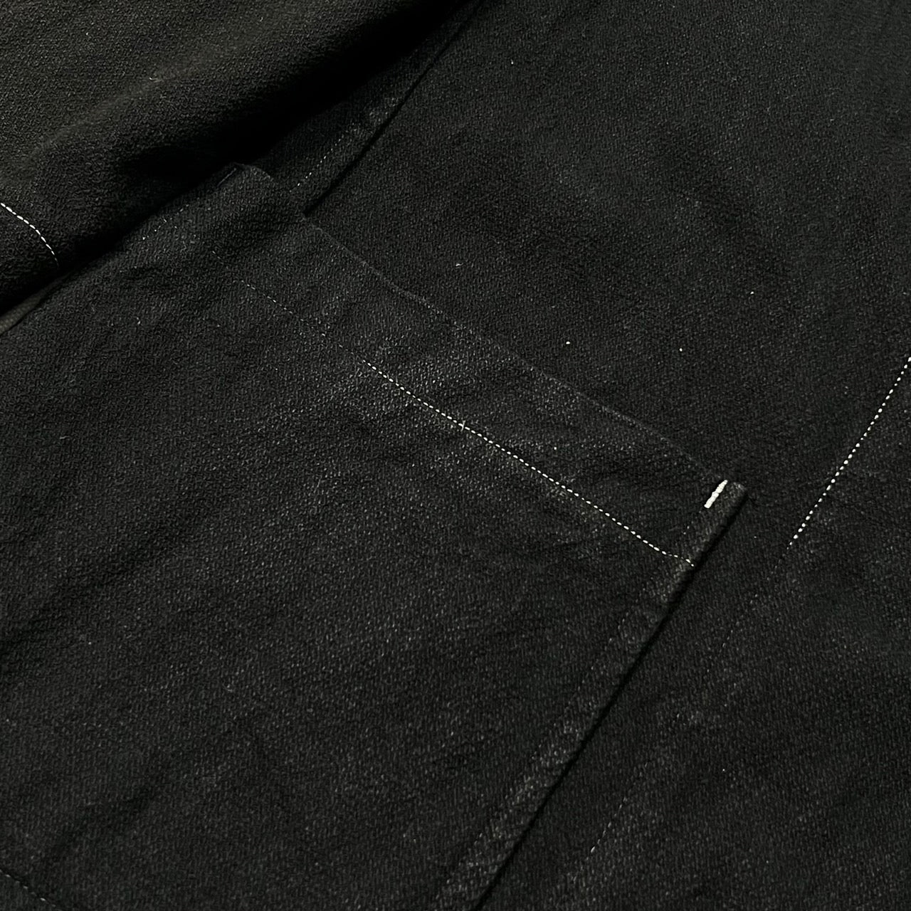 COMME des GARCONS HOMME(コムデギャルソンオム) 98AW white stitch tailored jacket/ホワイトステッチテーラードジャケット/田中啓一/90S/90年代/ヴィンテージ HJ-04018M SIZE M ブラック×ホワイト AD1998 田中オム