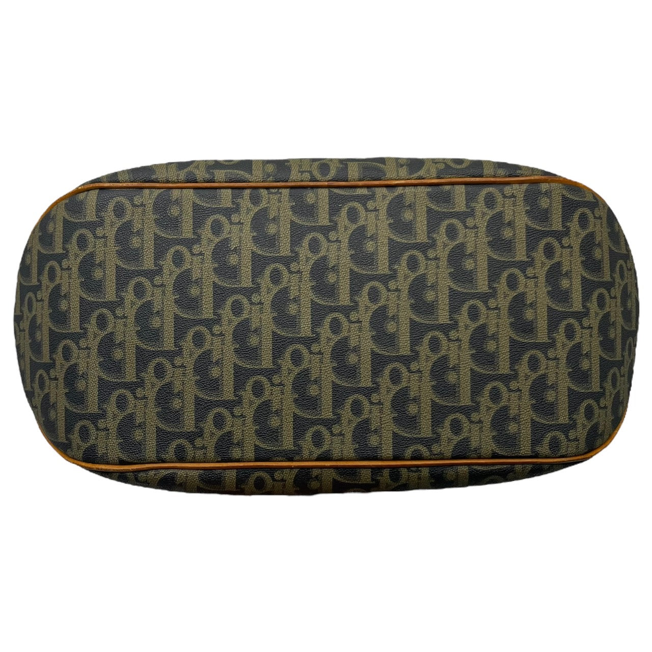 Christian Dior(クリスチャンディオール) vintage trotter bugatti bag/トロッター柄ヴィンテージハンドバッグ/ブガッティ ダークネイビー×ブラウン OLD DIOR/80年代~90年代/稀少