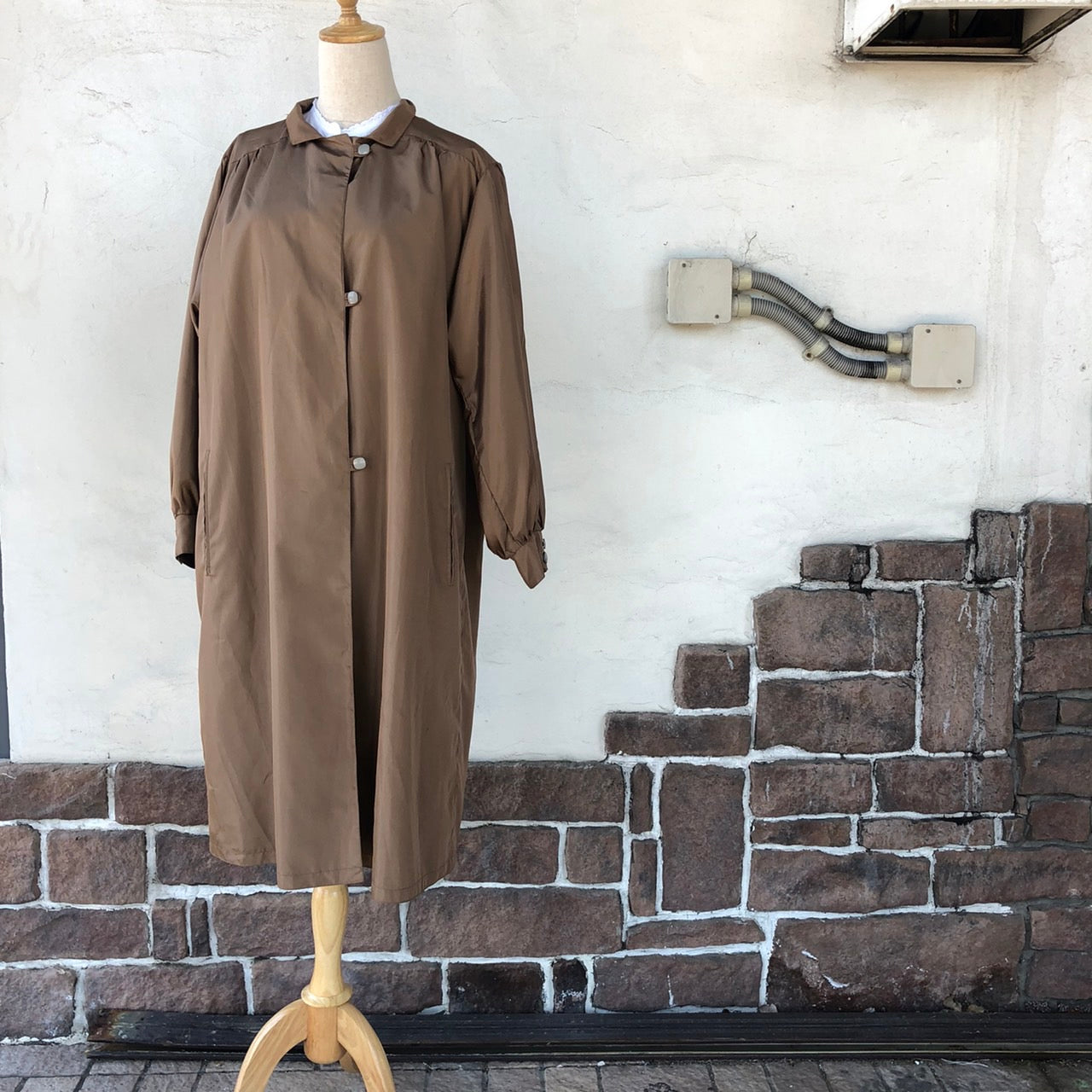 Euro Vintage(ヨーロッパヴィンテージ) Dandy_トレンチコート 表記なし(Mサイズ程度) ブラウン