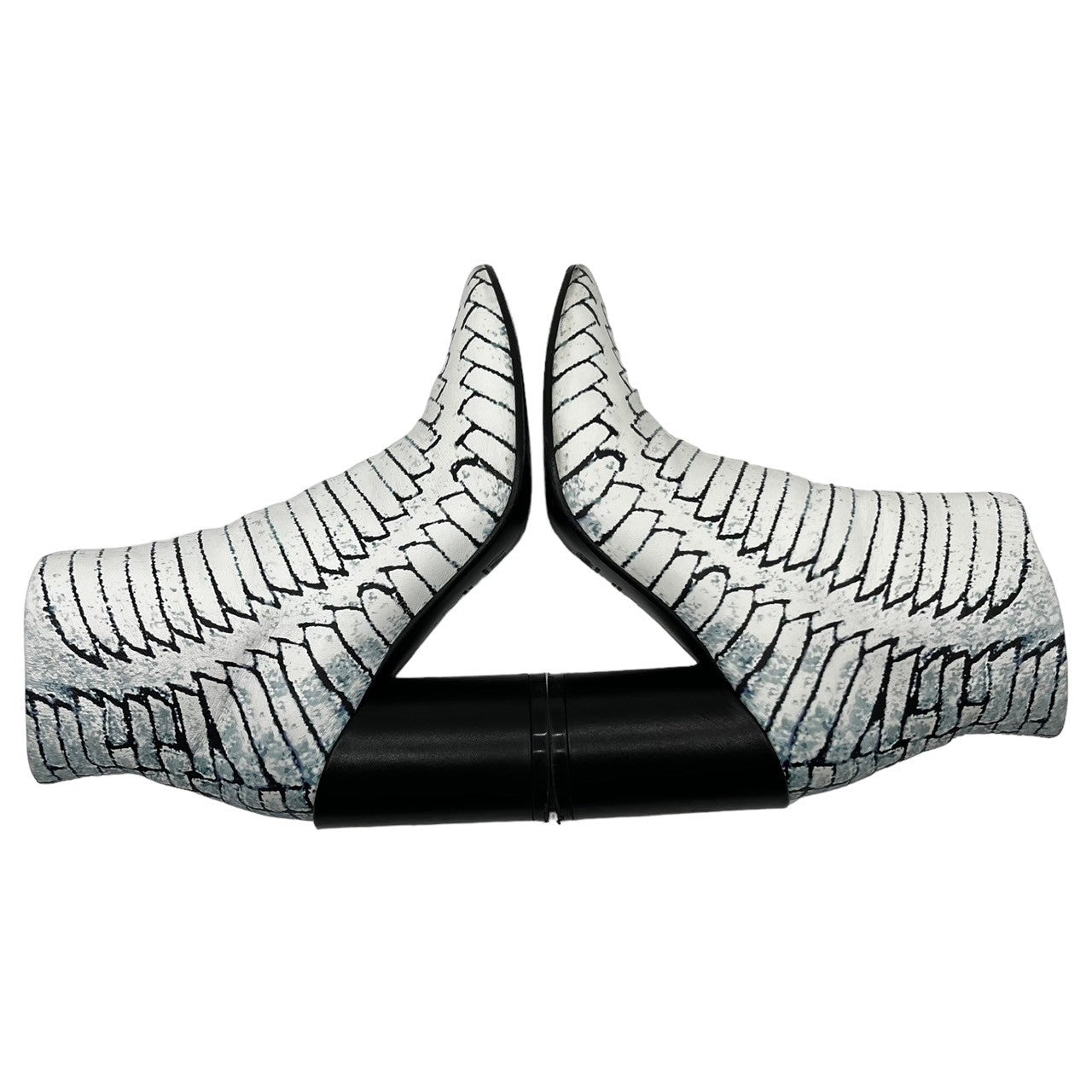 MM6 Maison Margiela(エムエムシックス) 90㎜ ankle boots アンクル ブーツ S59WU186 SIZE 38(24.0~24.5程度) ホワイト 箱付