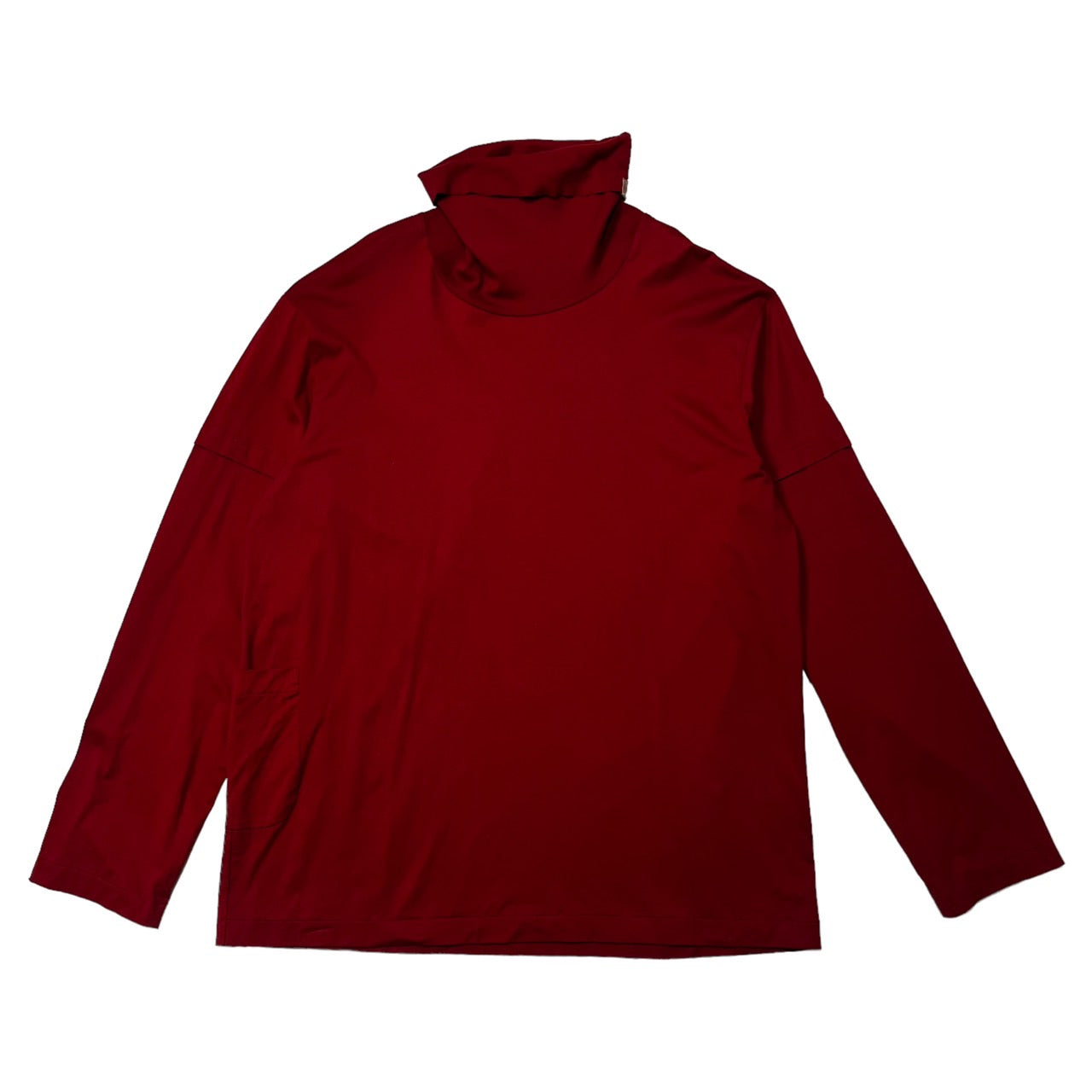 SUNSEA(サンシー) 22AW LAYERED TURTLE LONG T・レイヤードタートルロングT 22A04 SIZE 3(L) レッド