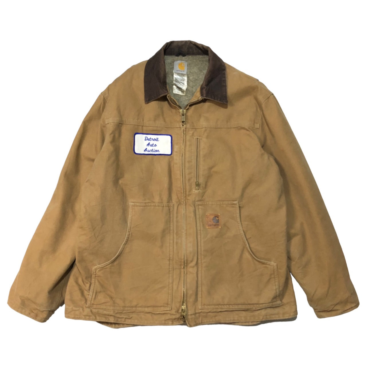 90s Carhartt 企業刺繍ロゴ ボアライナーダックジャケット XLtwinkle_outer