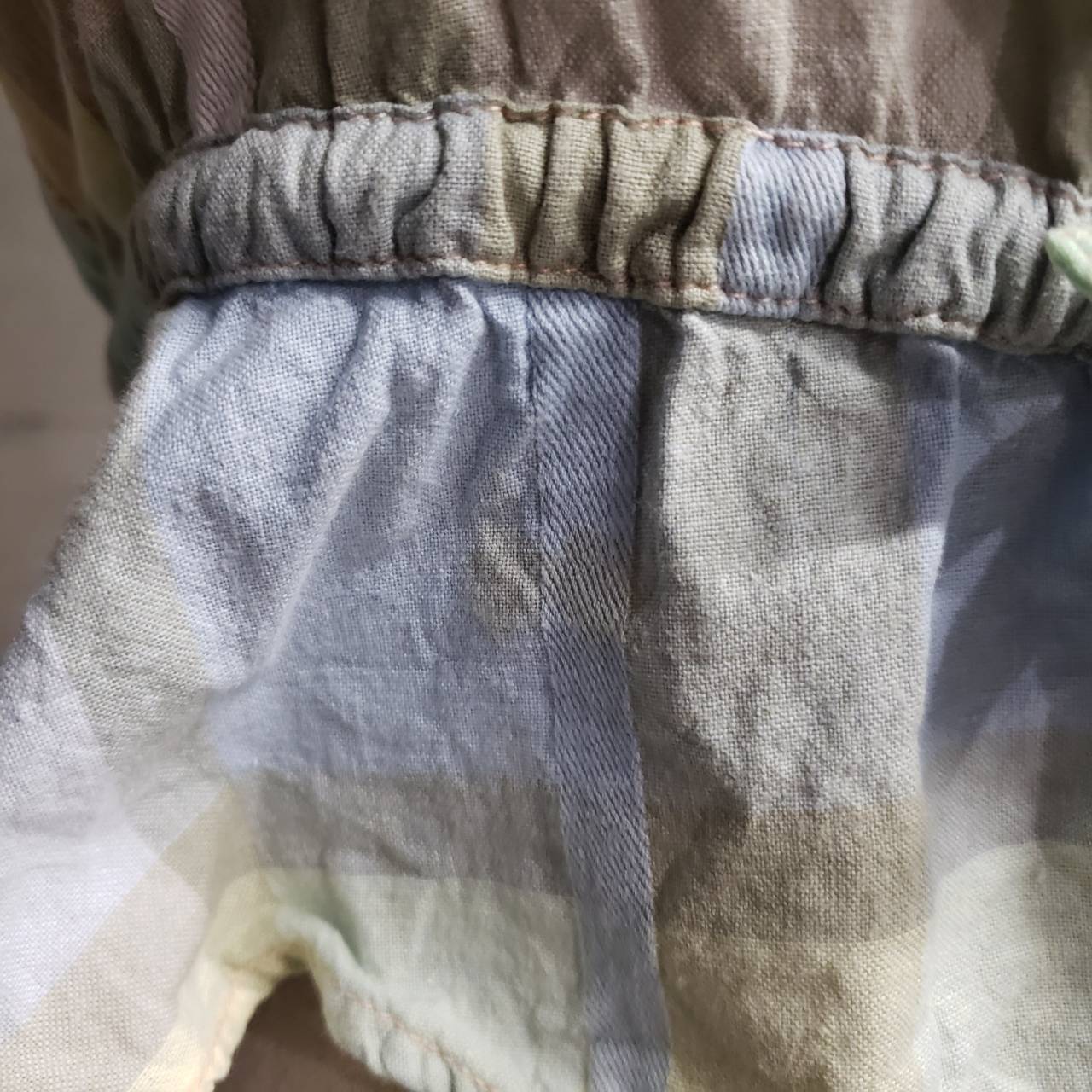 Euro Vintage(ヨーロッパヴィンテージ) Kasane_ペールトーン刺繍ベスト 12(Mサイズ程度) グリーン