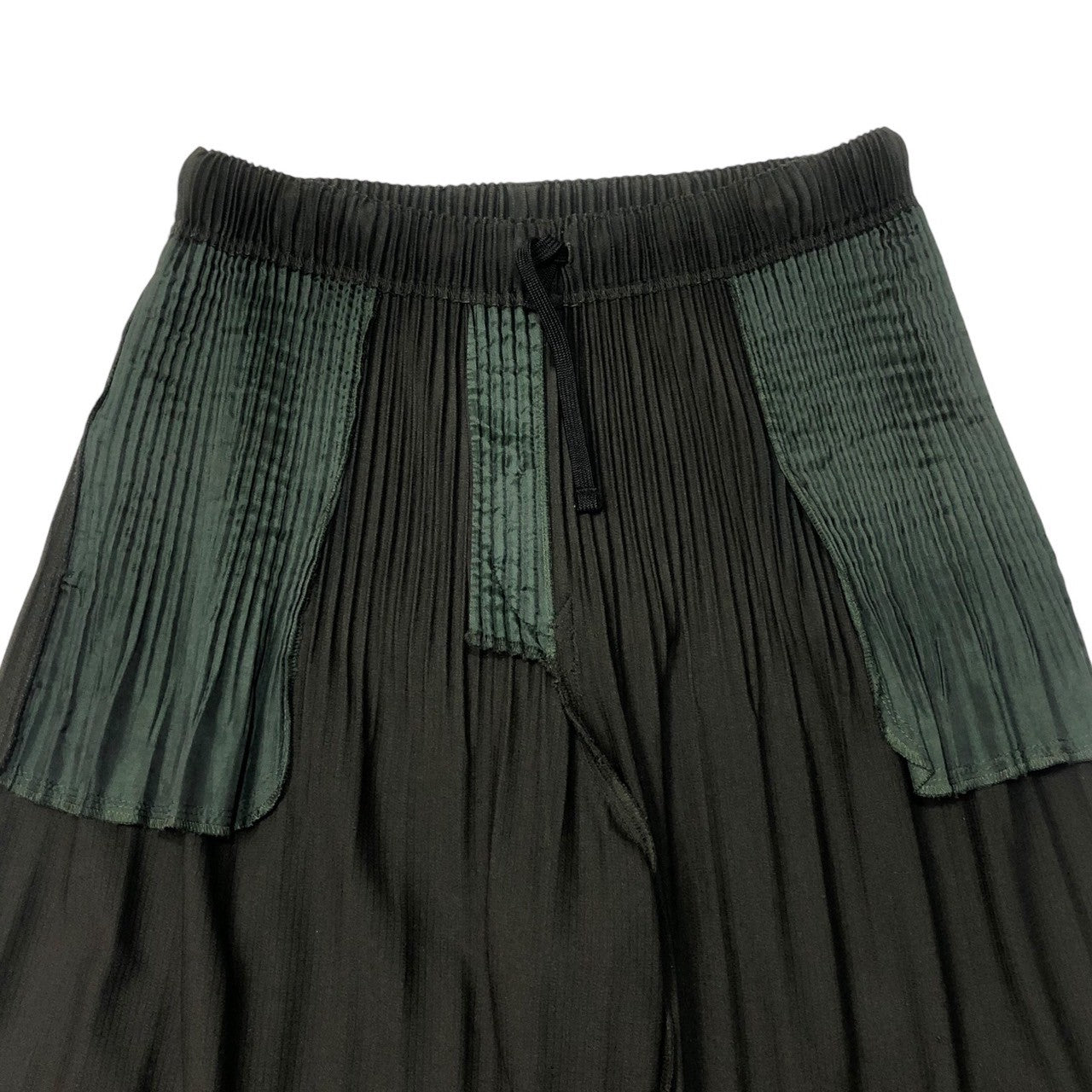 HOMME PLISSE ISSEY MIYAKE(オムプリッセイッセイミヤケ) erased pleated sarouel pants 消しプリーツサルエルパンツ HP55JF051 SIZE 1(S) ダークカーキ